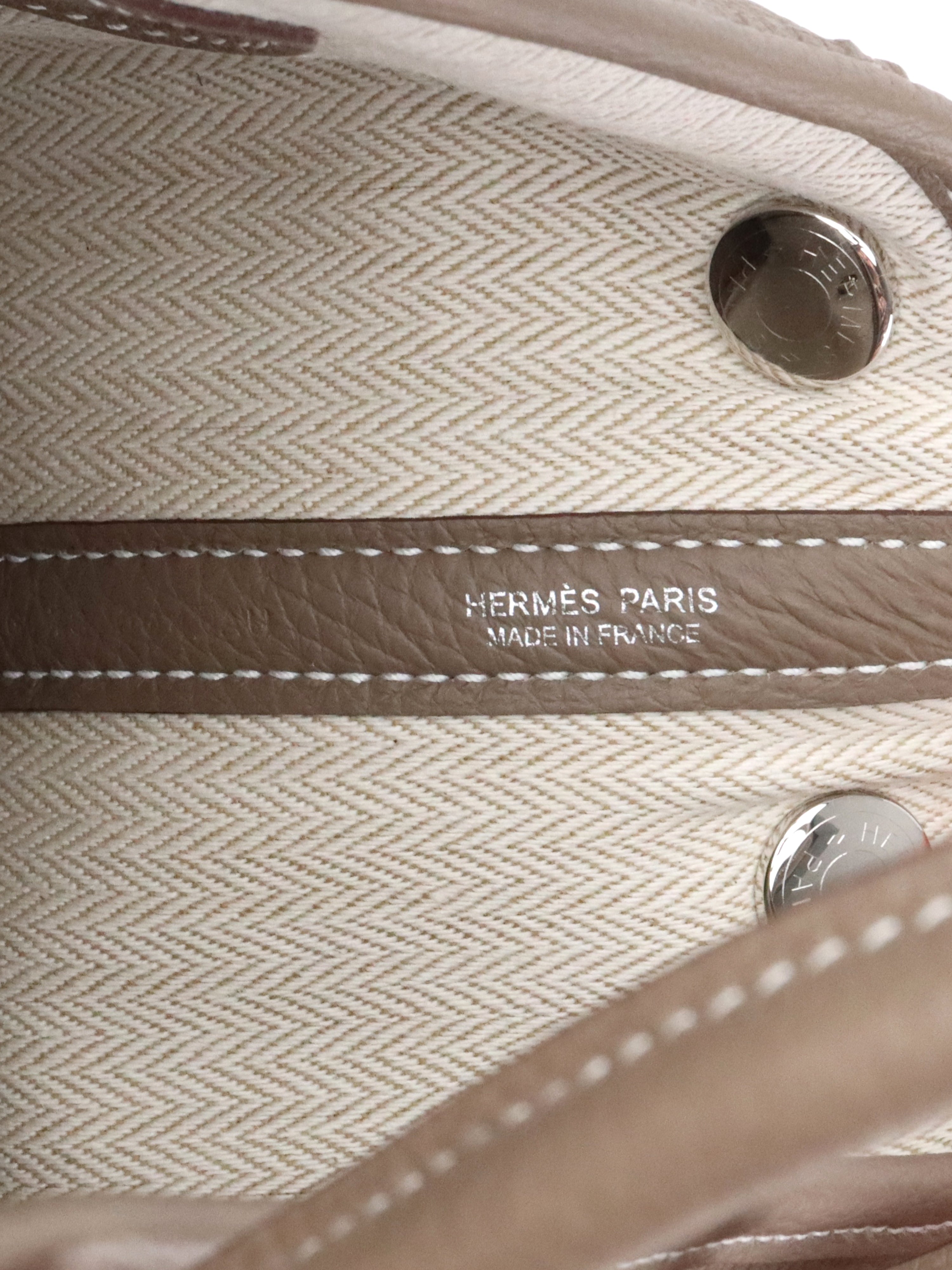 Hermes Etoupe Togo Sac Neo Garden Party 23