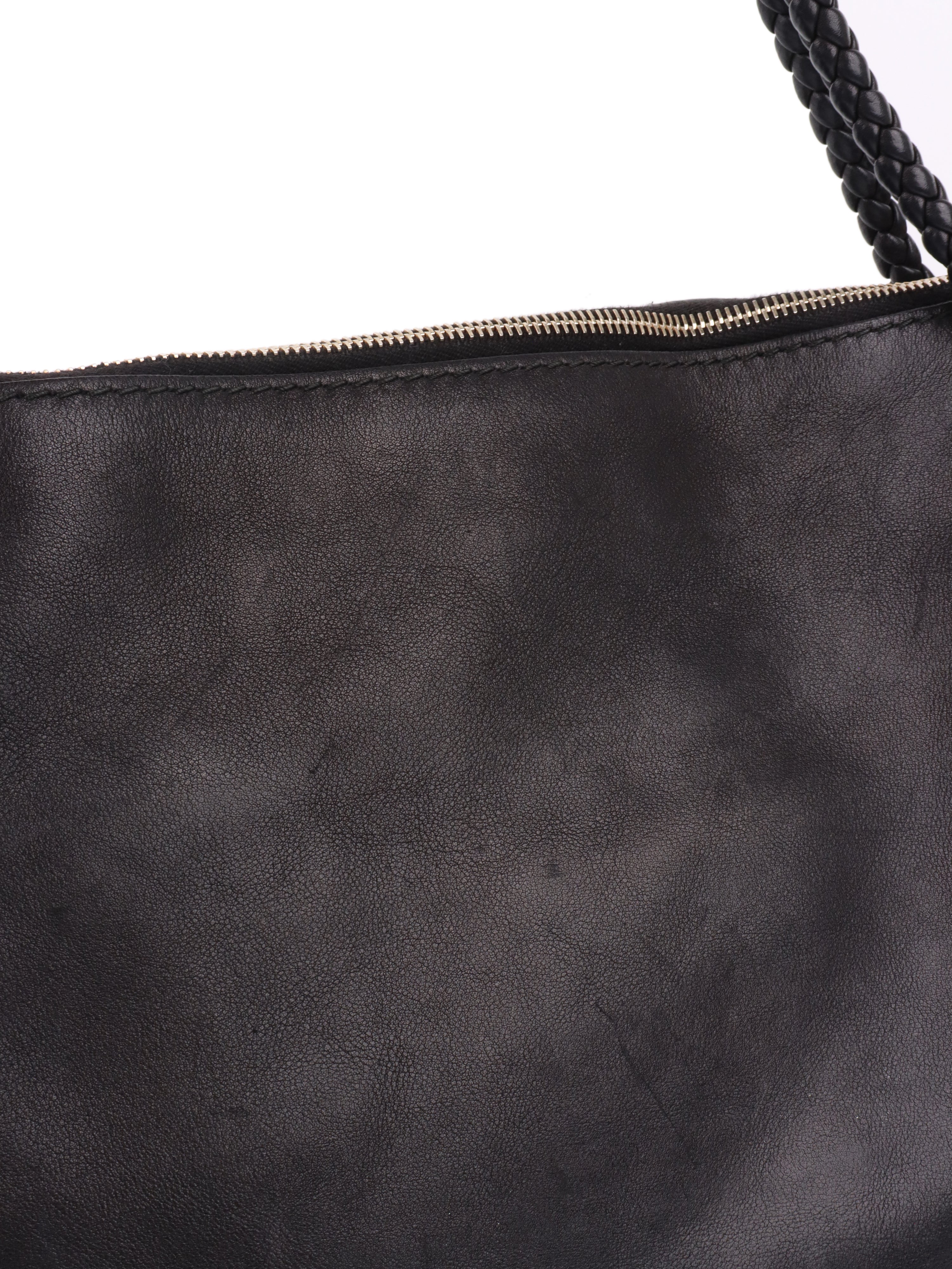 Gucci Black Leather Tote.