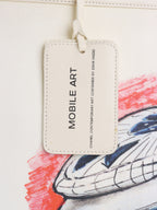 Chanel Limited Edition White Canvas Karl Lagerfeld Mobile Art Tote