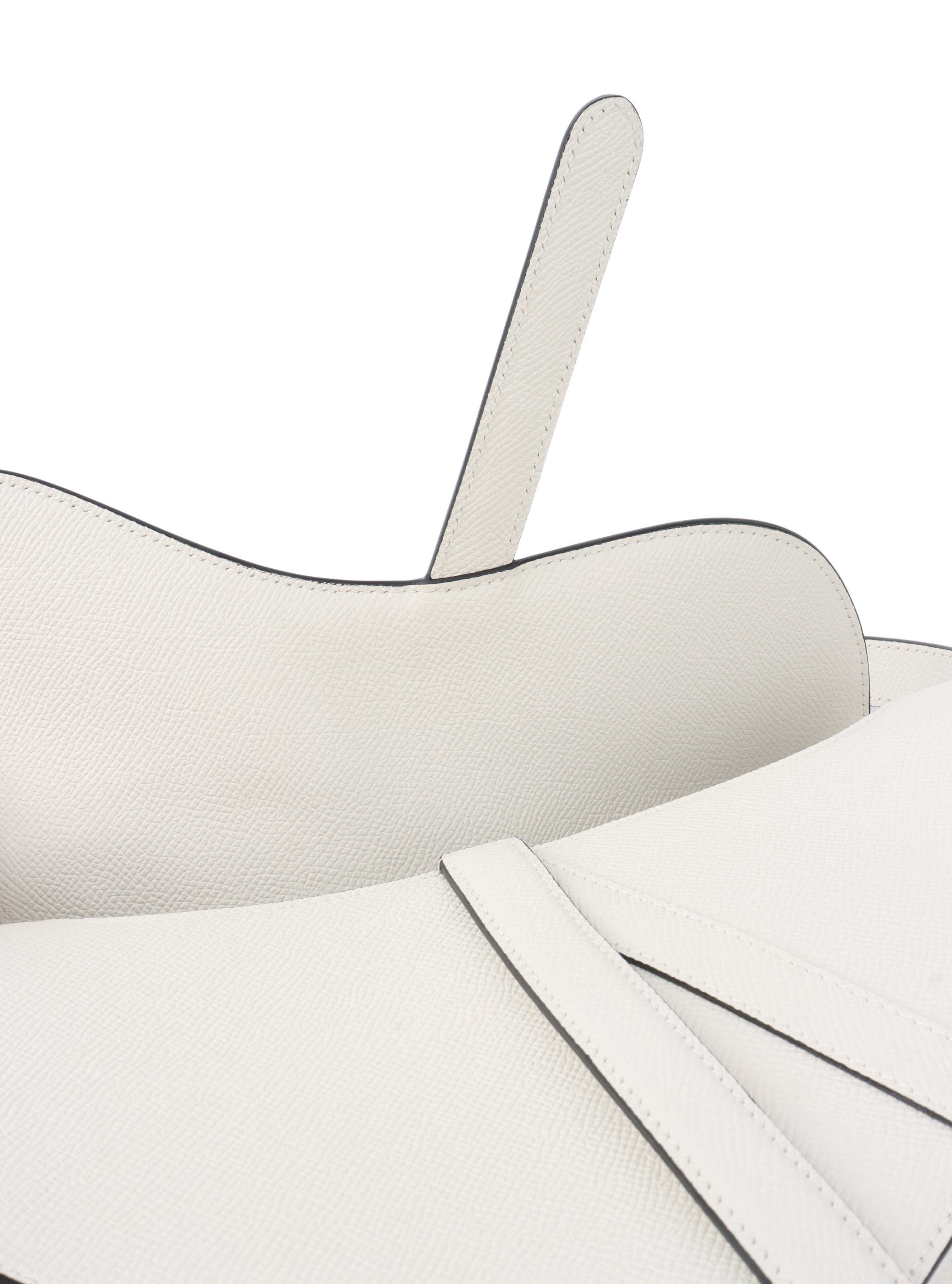 Dior White Saddle Bag.