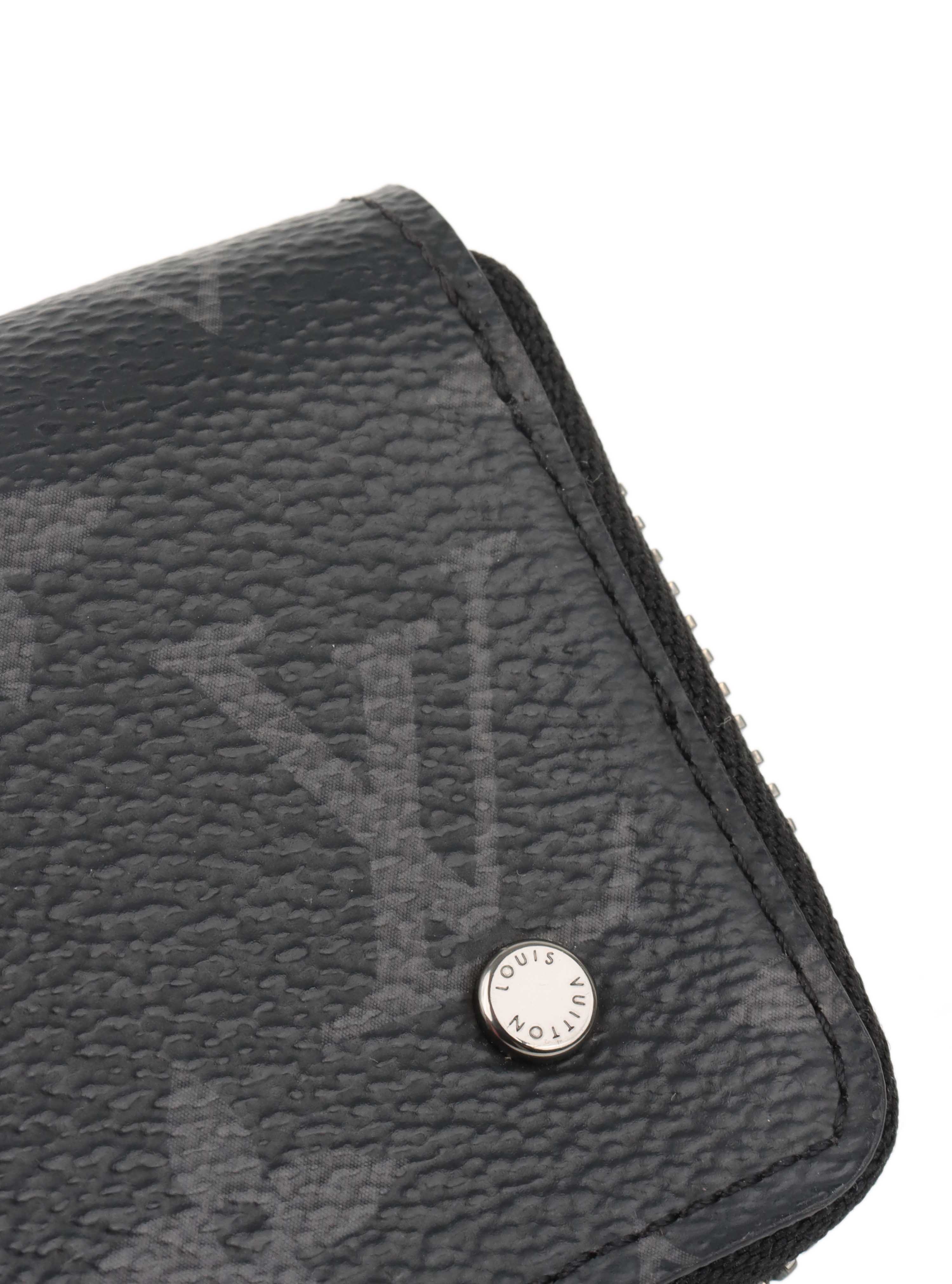 Louis Vuitton Black Monogram Eclipse Coin Case.