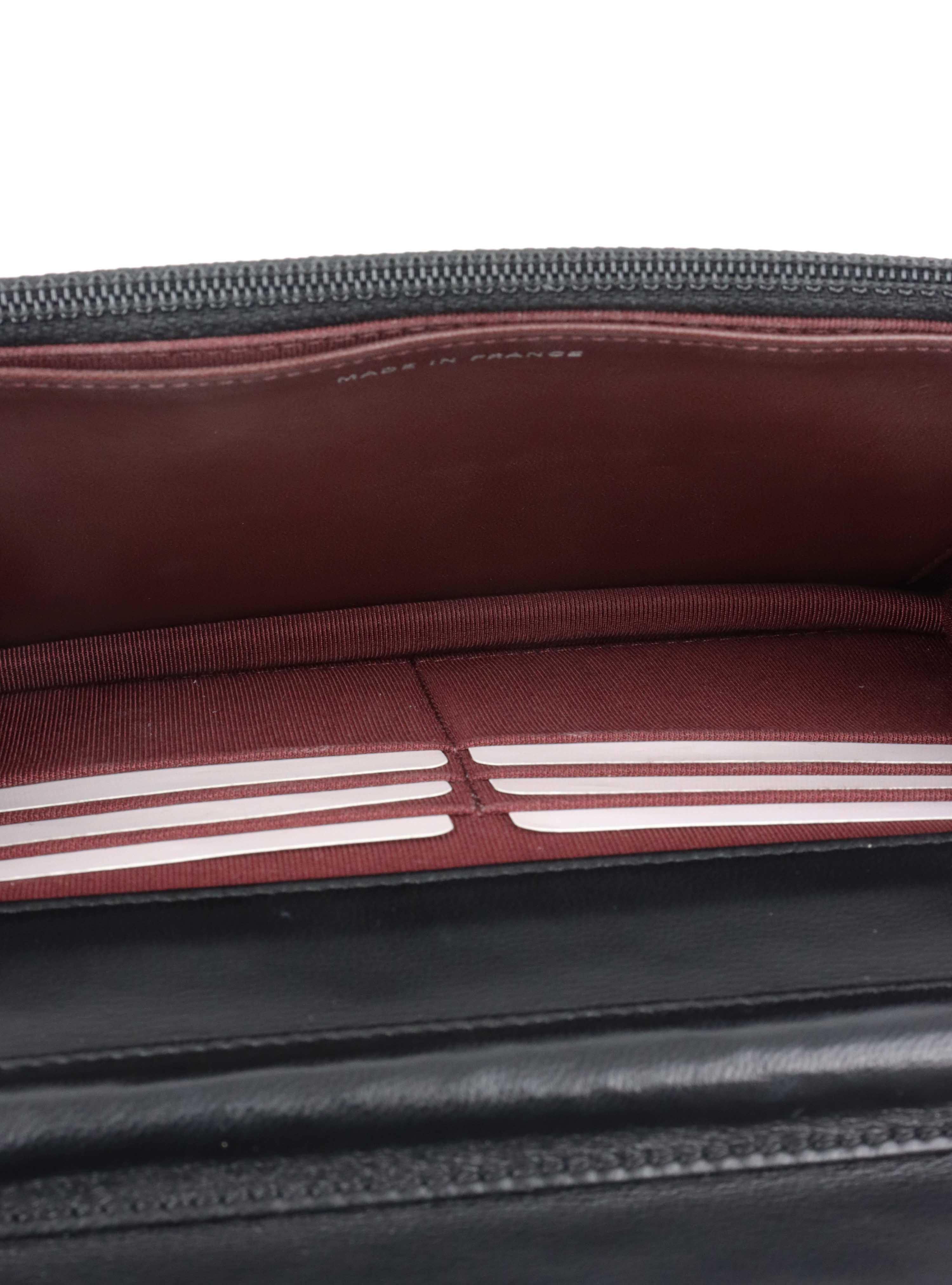 Chanel Black Lambskin Wallet on Chain SHW.