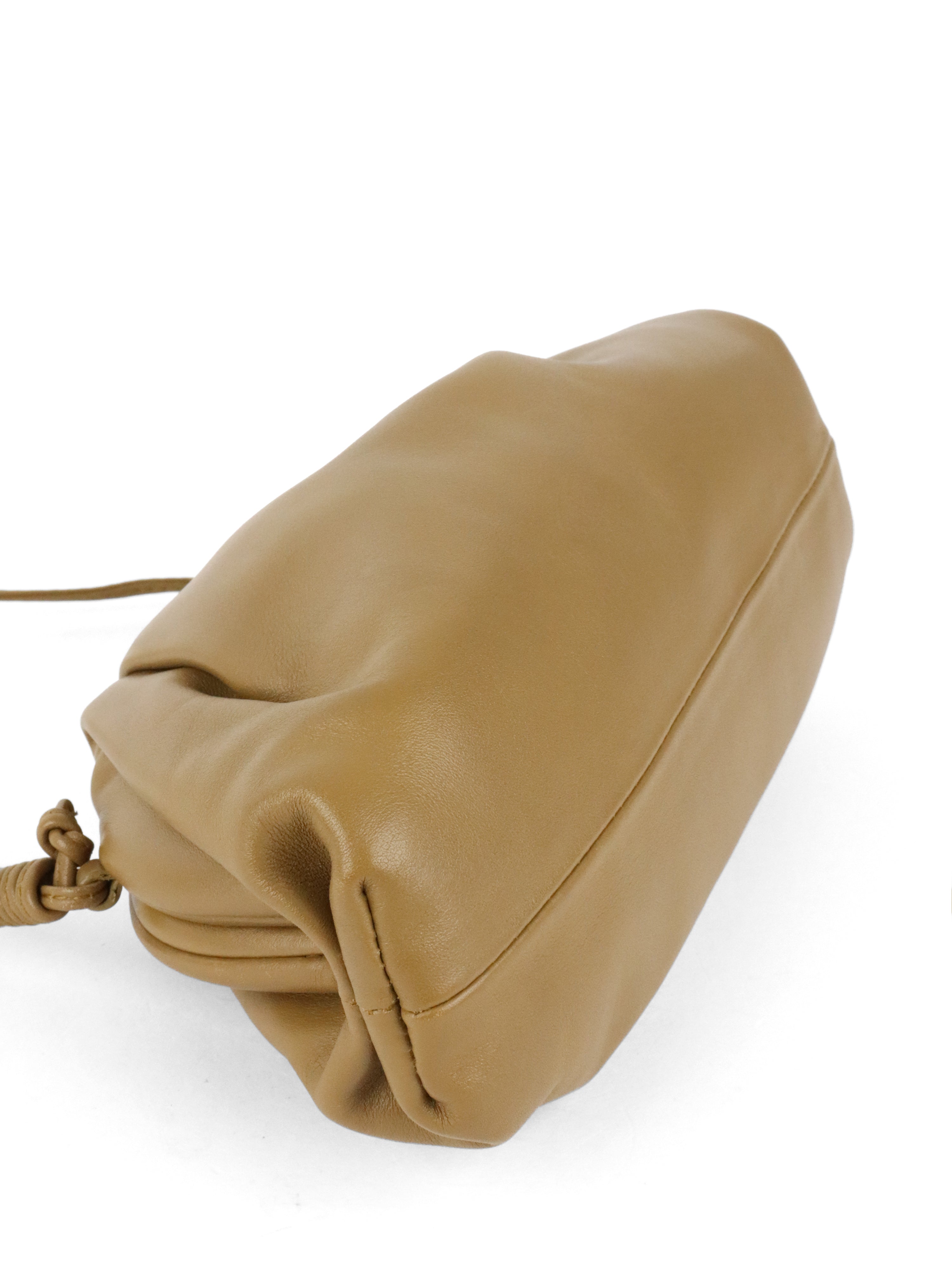Bottega Veneta Mustard Green Mini Pouch Crossbody Bag