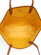 Coach Two Side Tan/Yellow City Tote