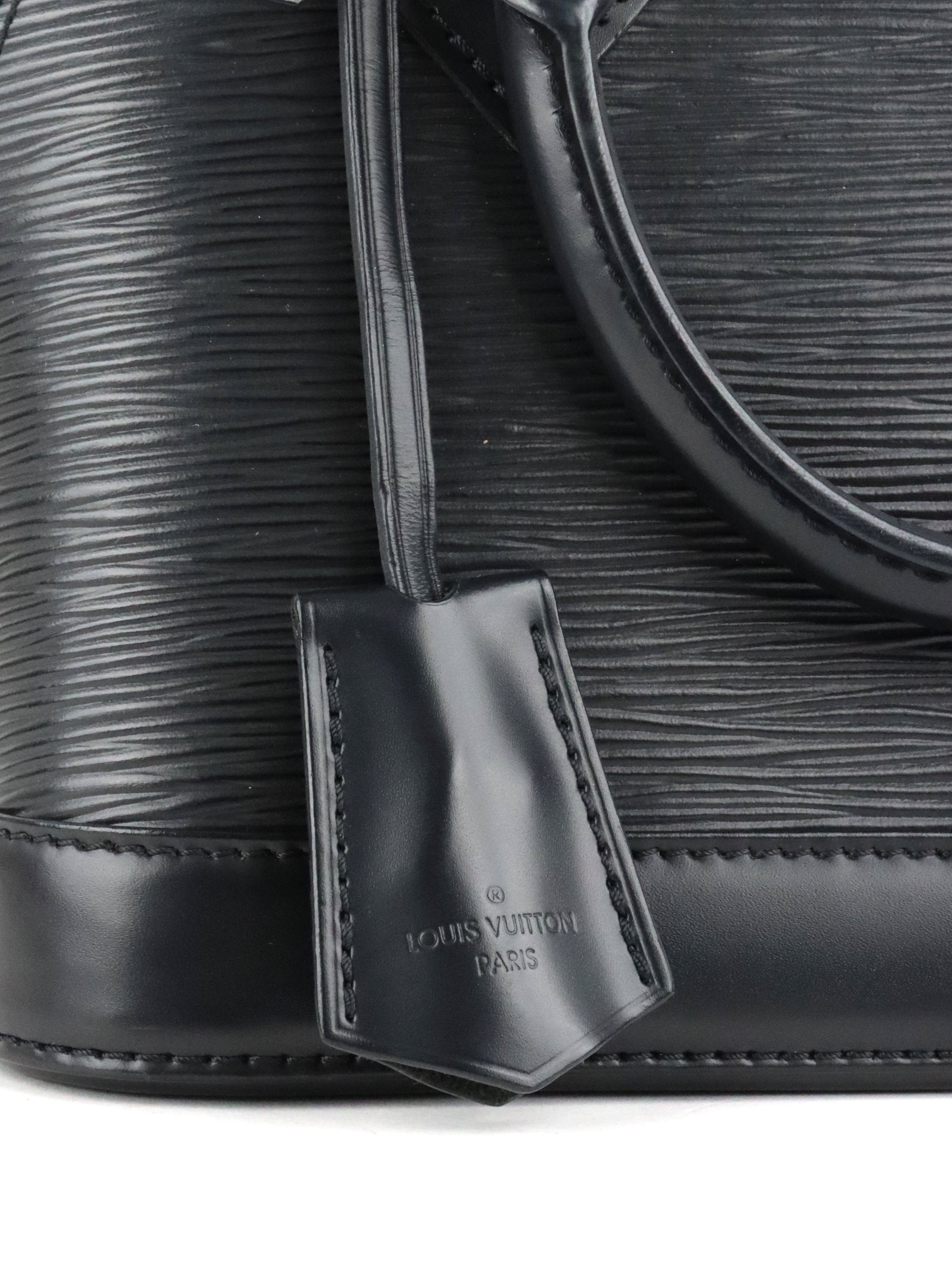 Louis Vuitton Black Epi Alma BB SHW