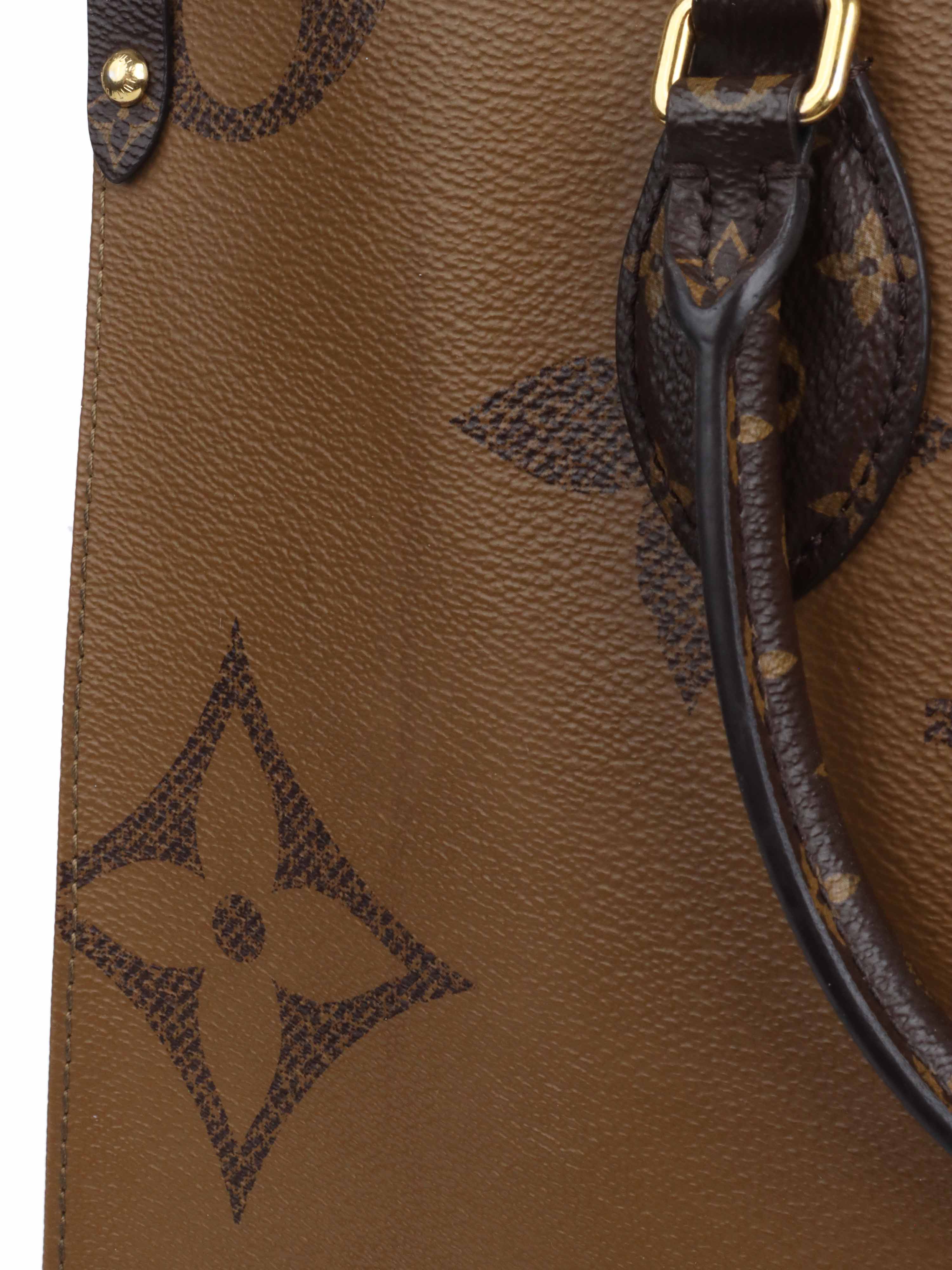 Louis Vuitton Onthego Monogram Giant Reverse MM Brown in Coated Canvas with  Gold-tone - US