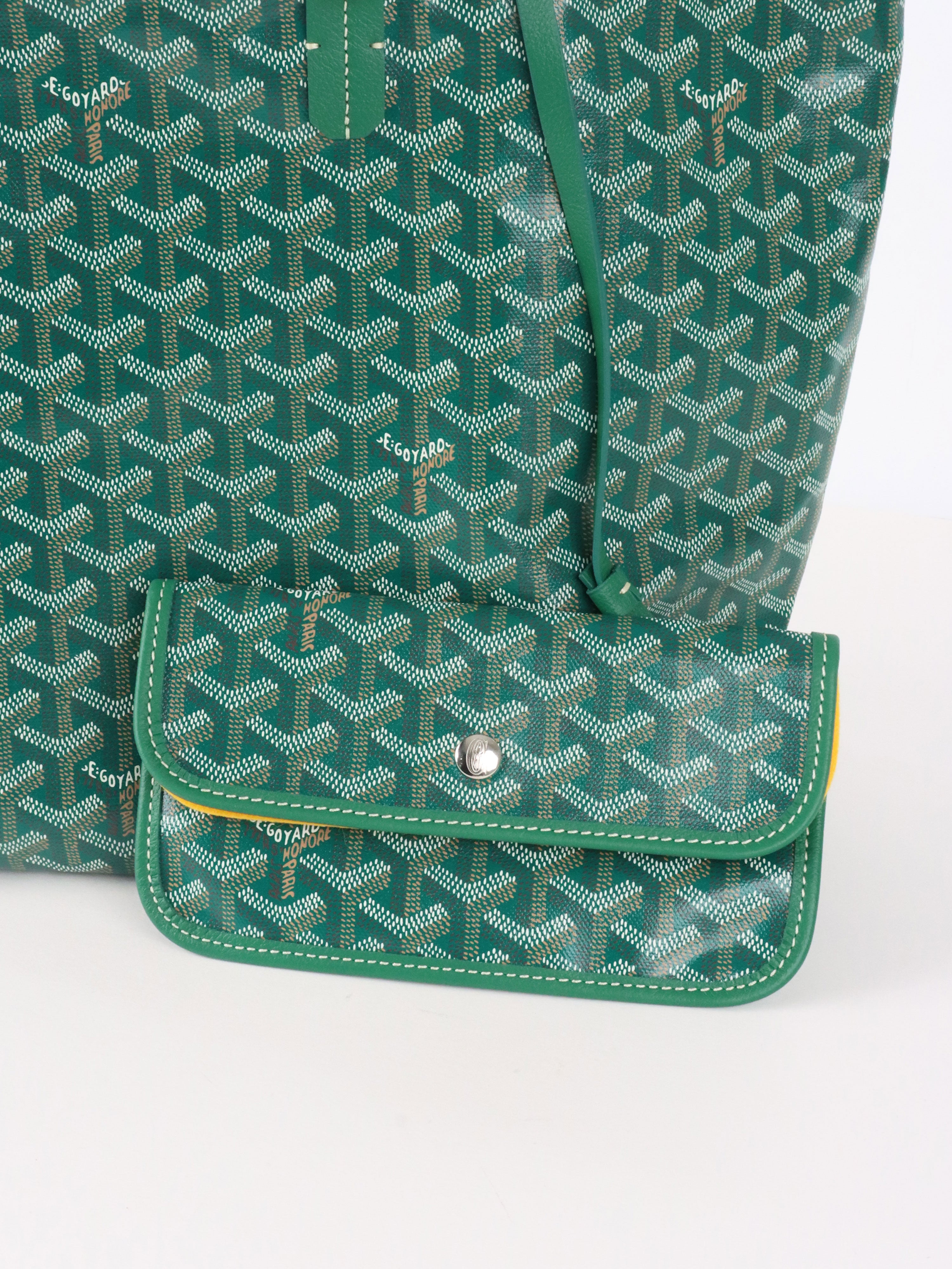 Goyard Green St Louis PM Tote Bag.