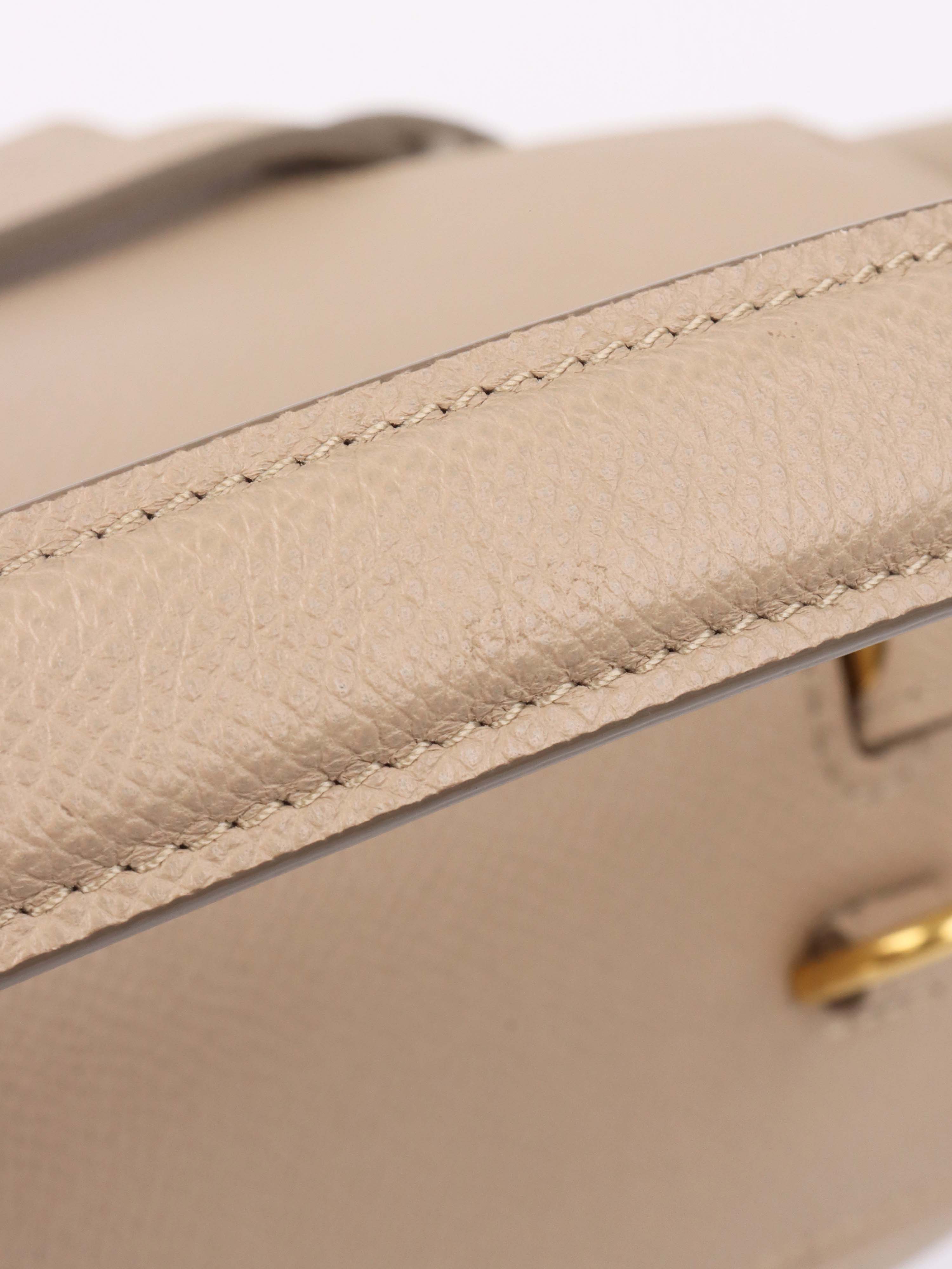 Celine Light Taupe Mini Belt Bag.