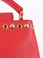 Louis Vuitton Red Capucines BB GHW
