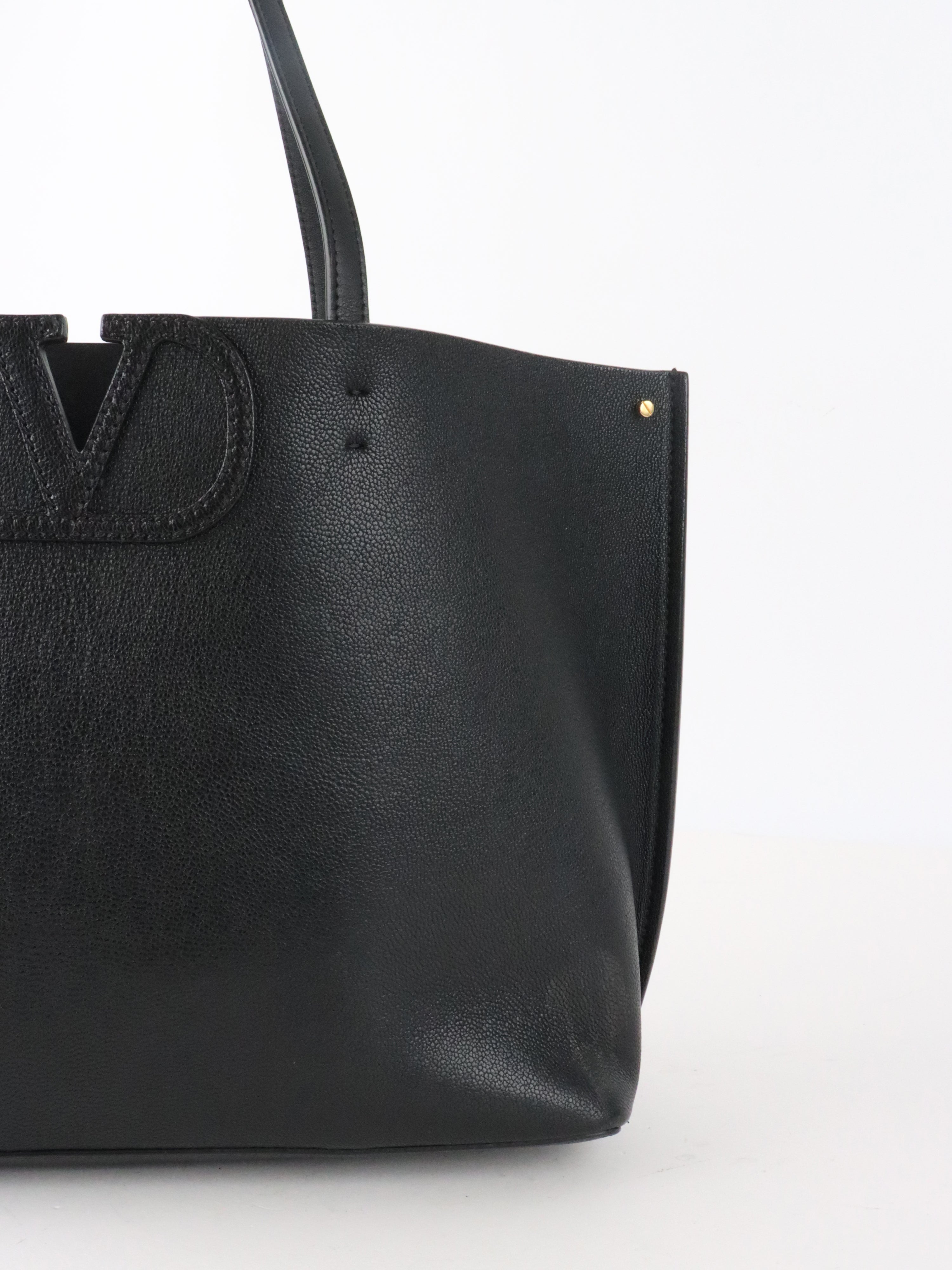 Valentino Black VLogo Fillme Tote