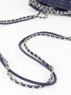 Chanel Mini 22 Navy Shiny Calfskin Quilted Bag