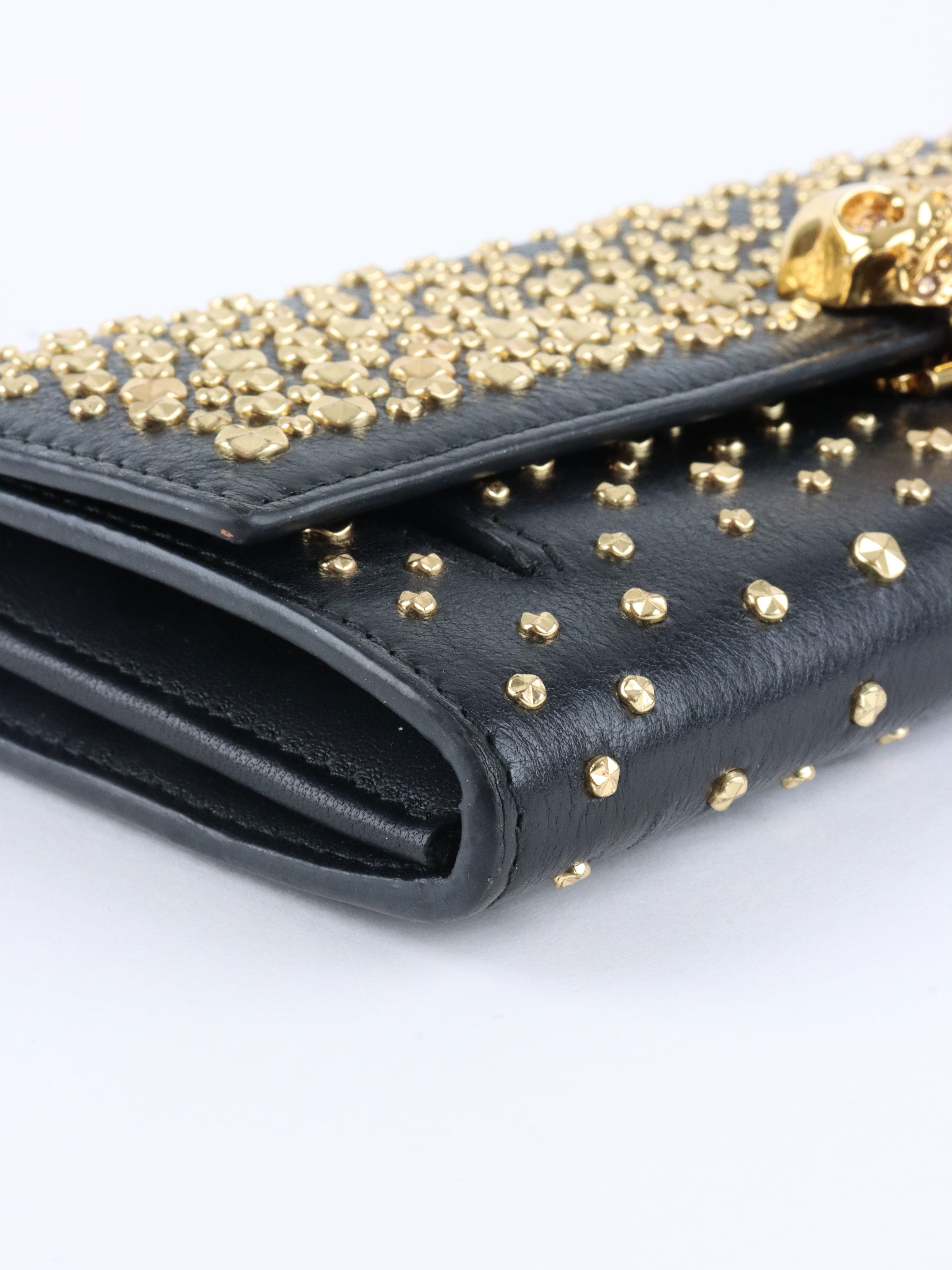 Alexander McQueen Studs & Skull Chain Clutch