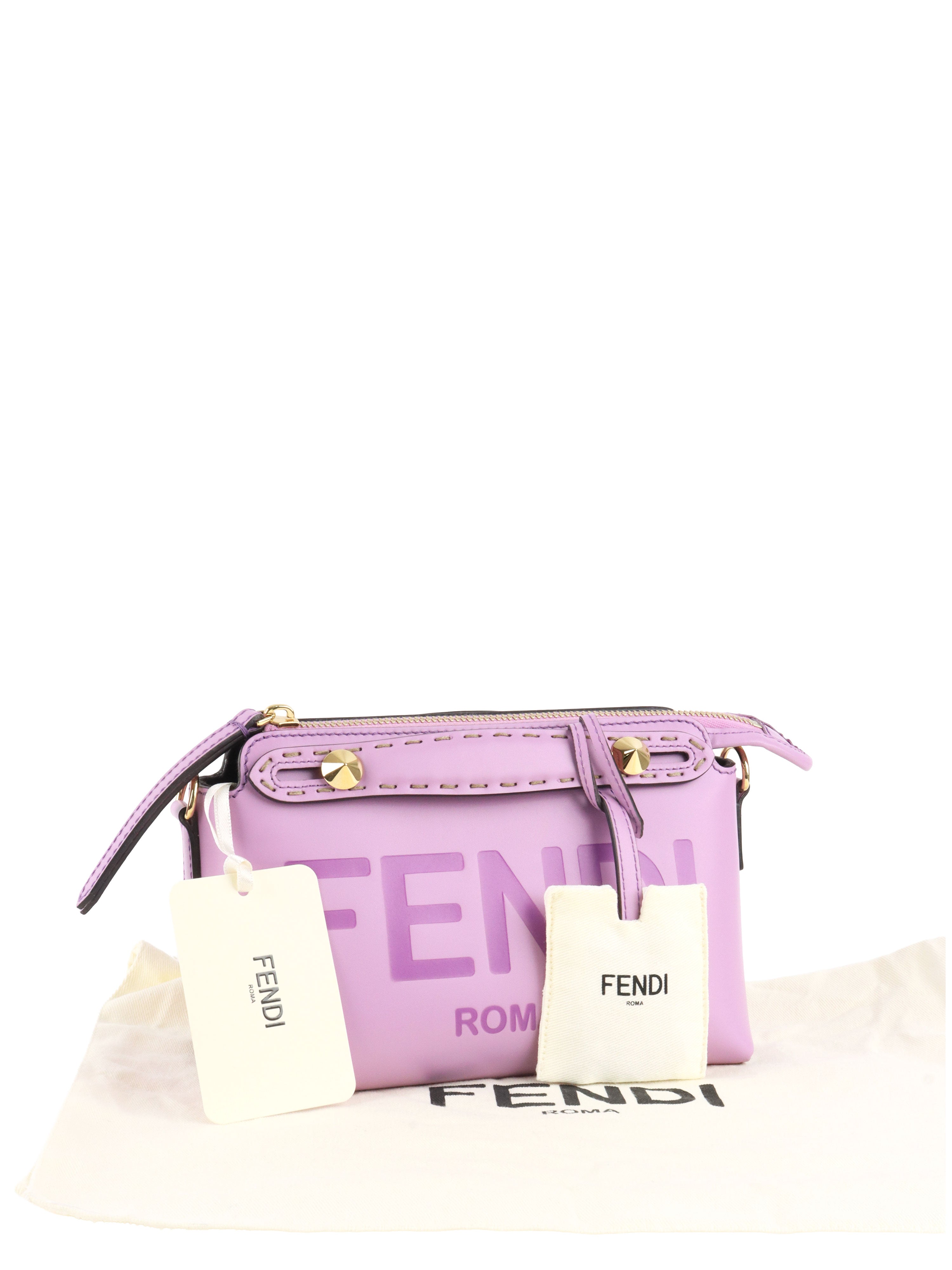 Fendi Lilac By the Way Mini Leather Shoulder Bag.