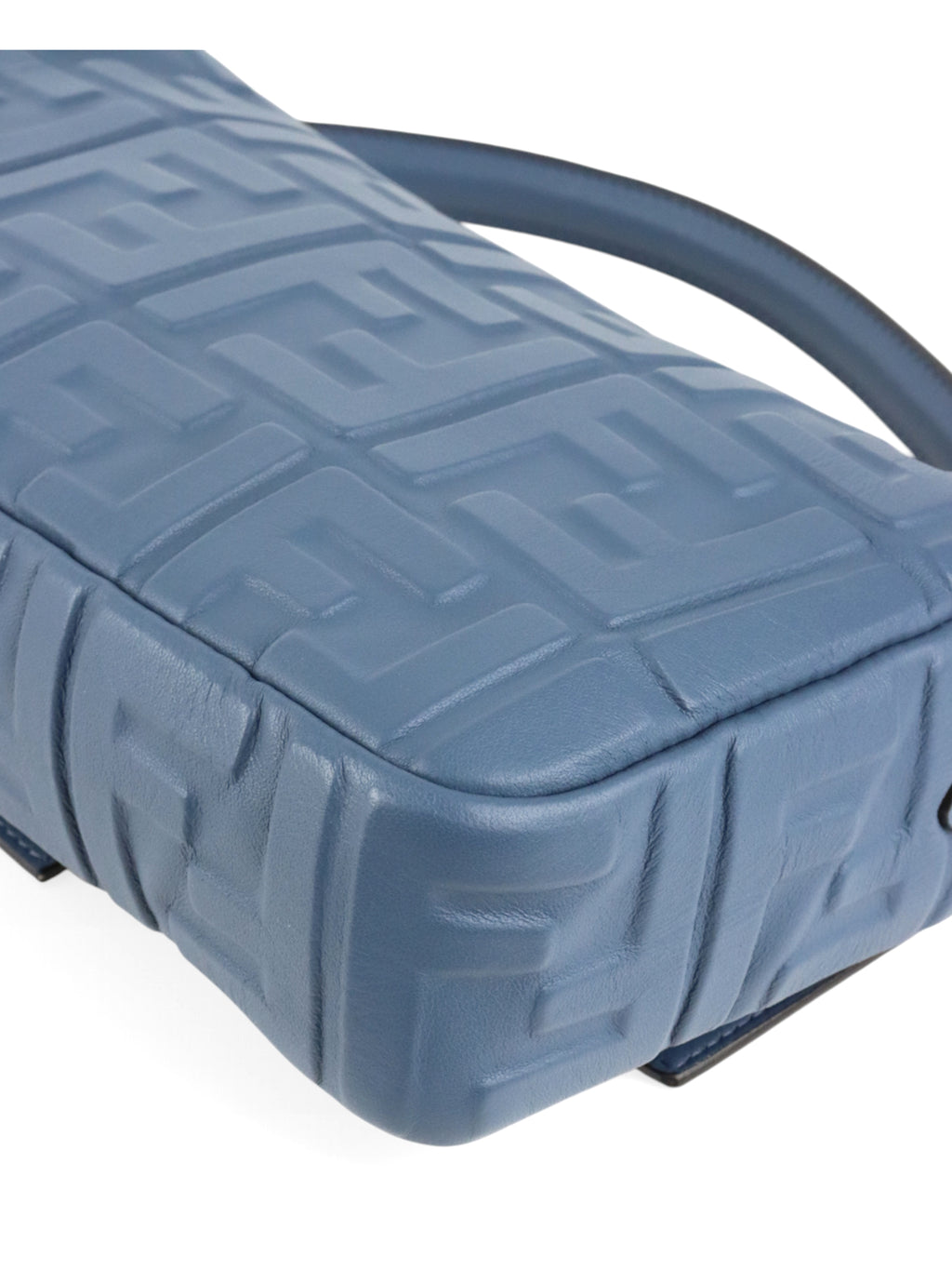 Fendi Navy Medium Baguette Lambskin Bag