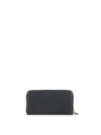 Prada Black Large Saffiano Zip Wallet