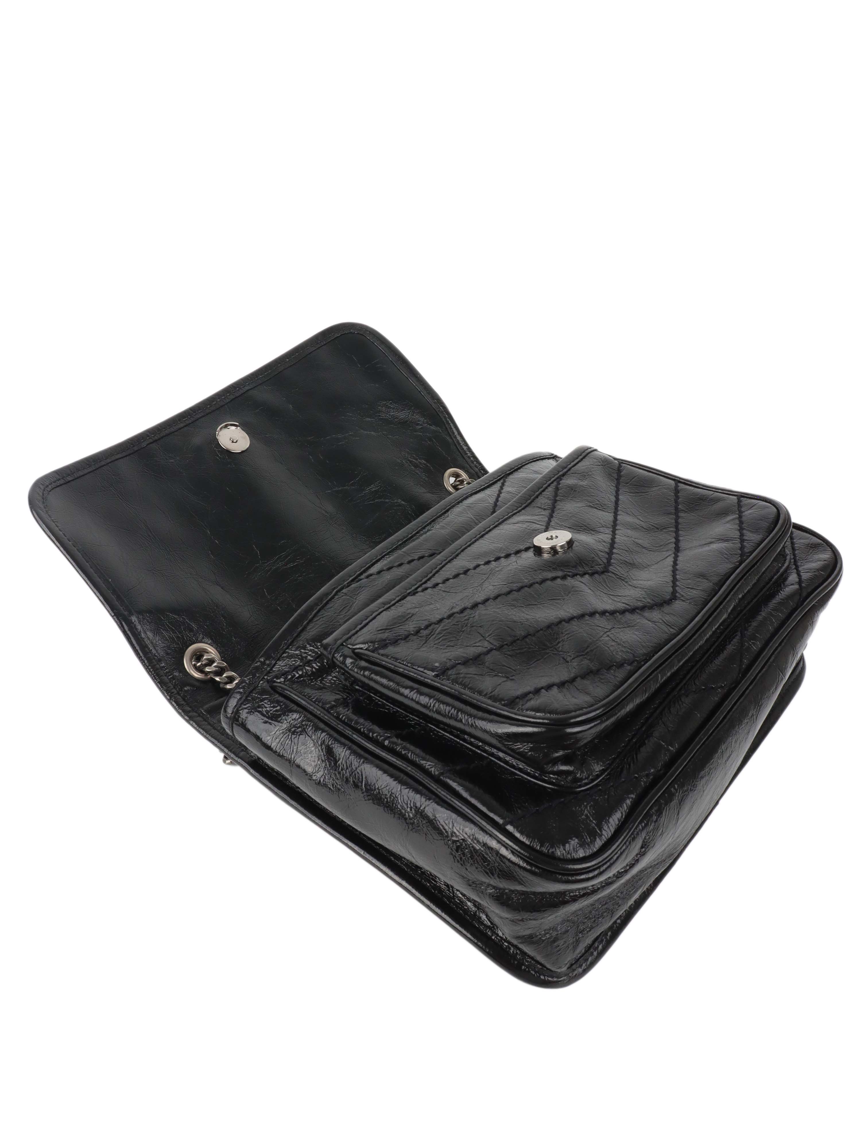 Saint Laurent Niki Baby in Vintage Leather Bag.