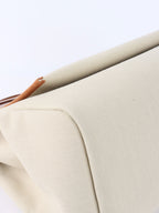 Hermes Ecru/ Beige/ Fauve Herbag Messenger 39 Bag U Stamp