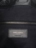 Saint Laurent Black Vintage Leather Niki Shopping Tote