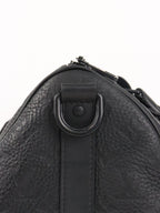 Louis Vuitton Black Monogram Taurillon Keepall Bandoulière 35