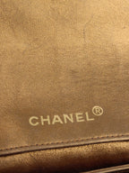 Chanel Gold Matellic Vintage Chain Bag.
