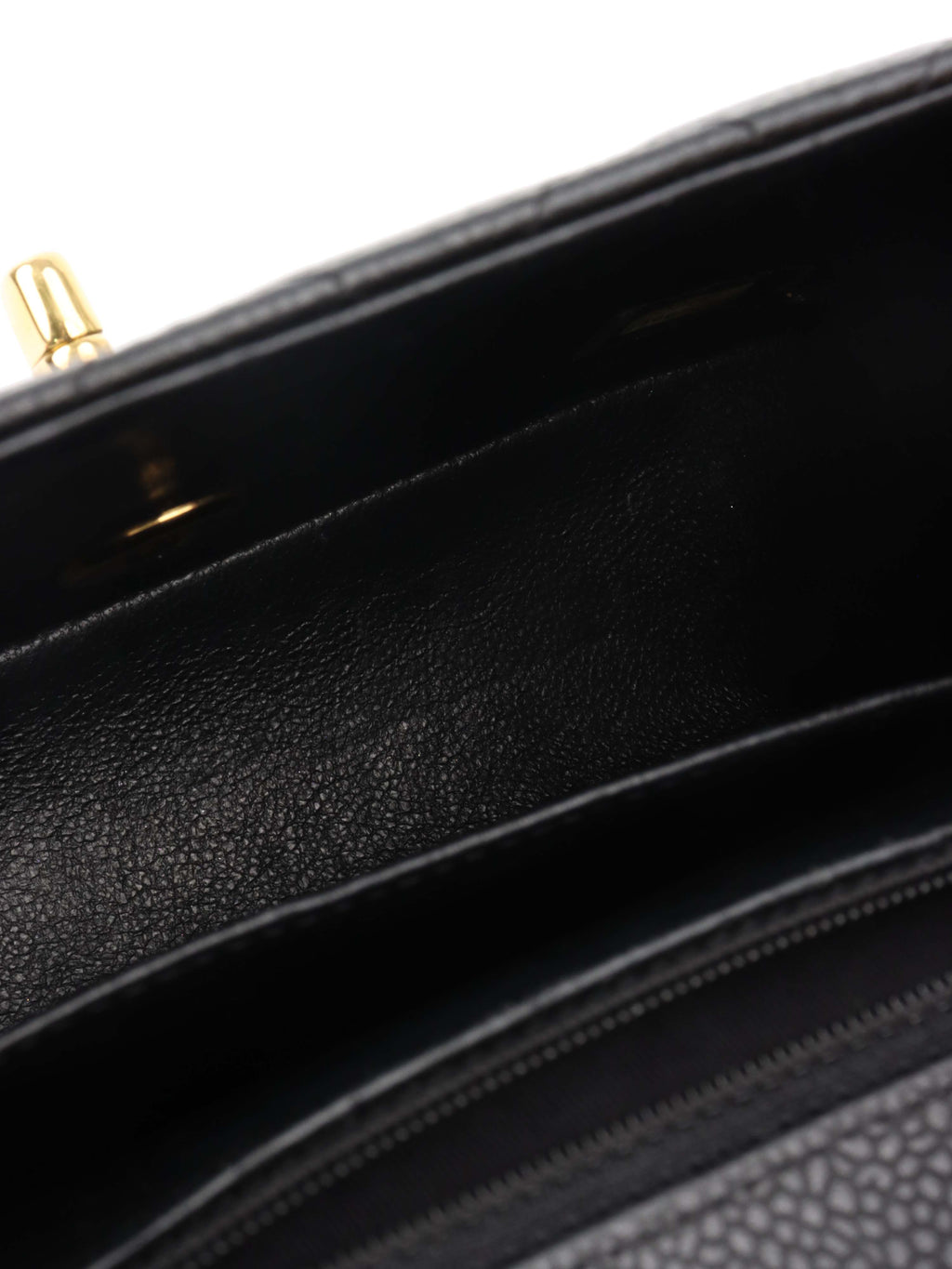 Chanel Black Mini Caviar Square Flap Bag.
