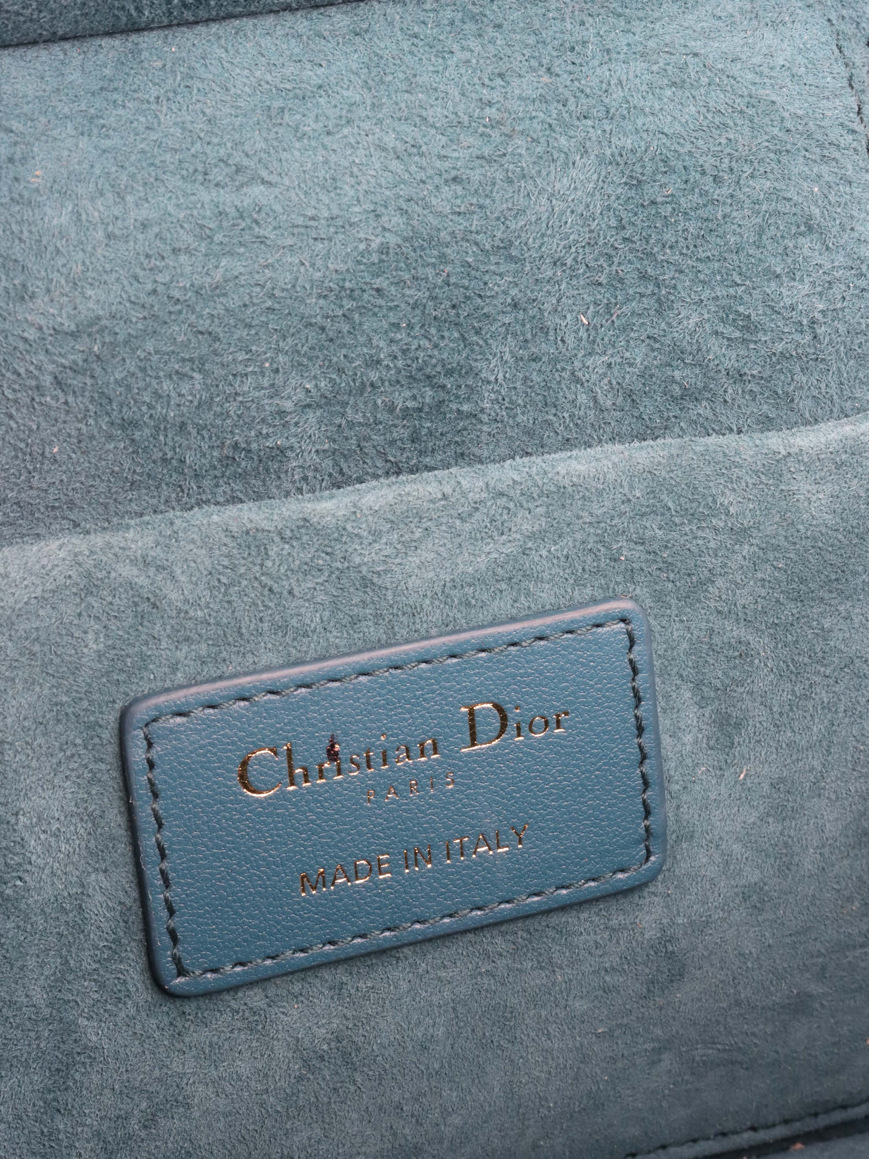 Dior Deep Blue Travel Vanity Case with Shoulder Strap.