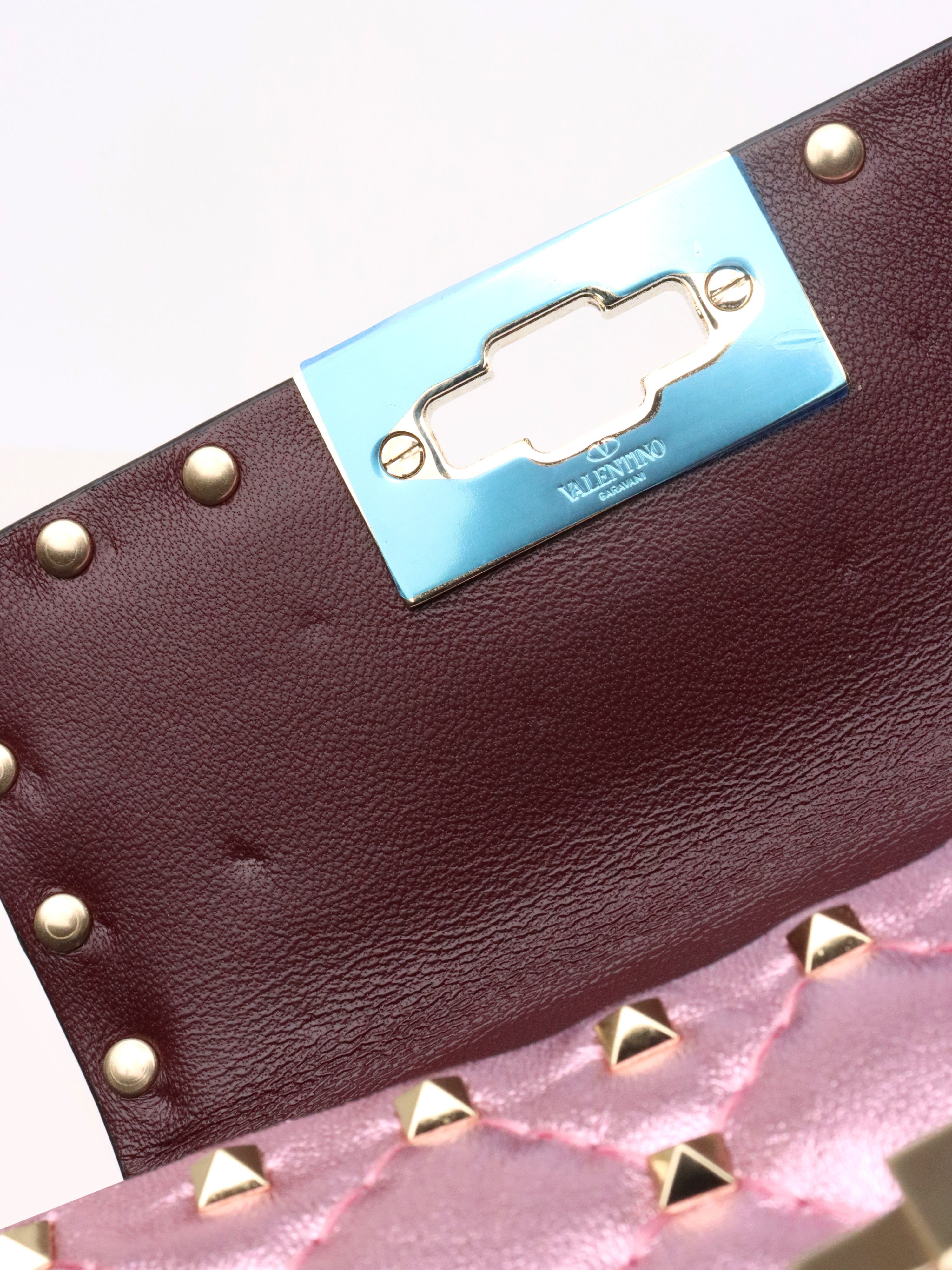 Valentino Electric Pink  Rockstuds Spike Micro Bag
