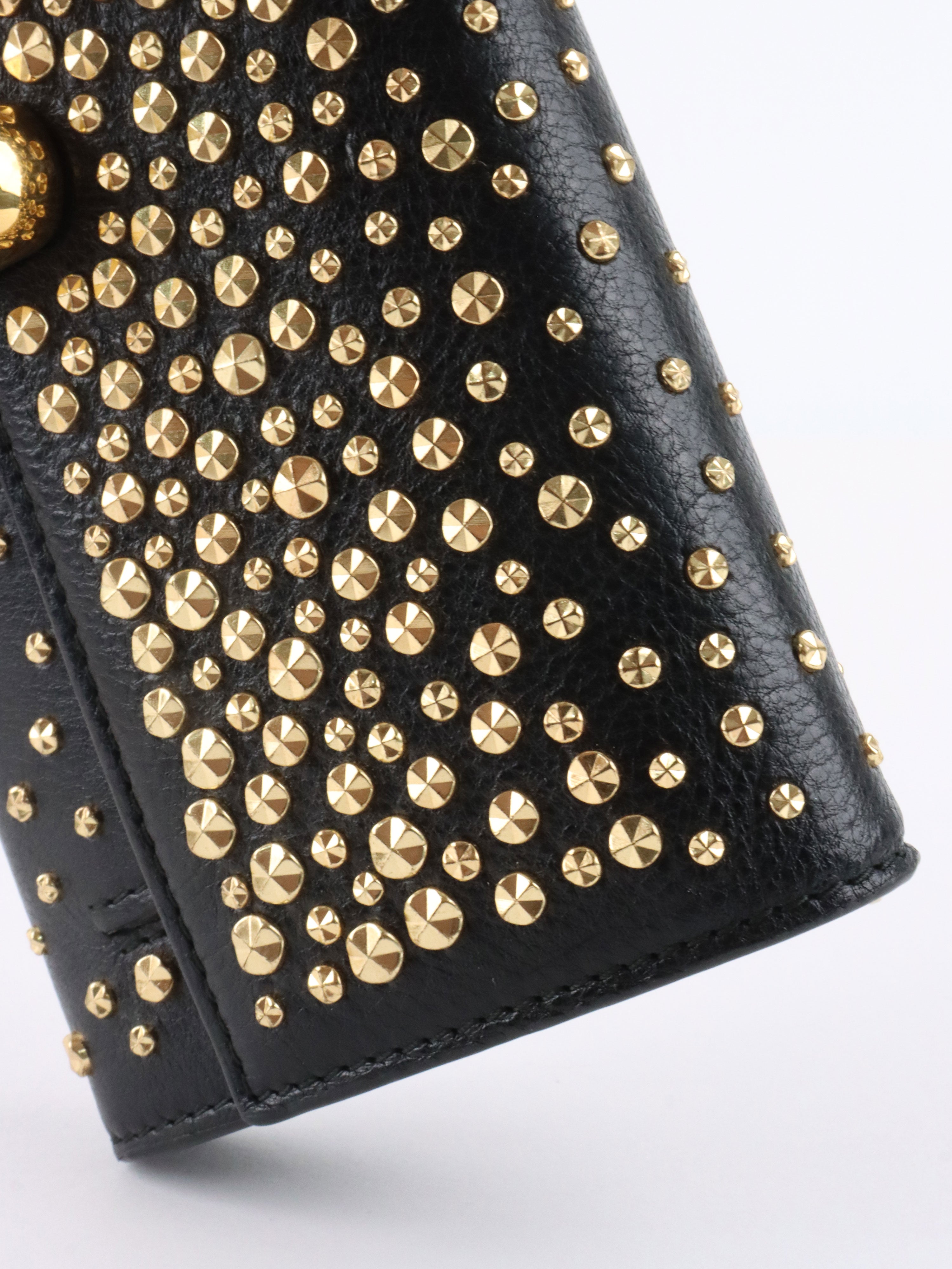 Alexander McQueen Studs & Skull Chain Clutch