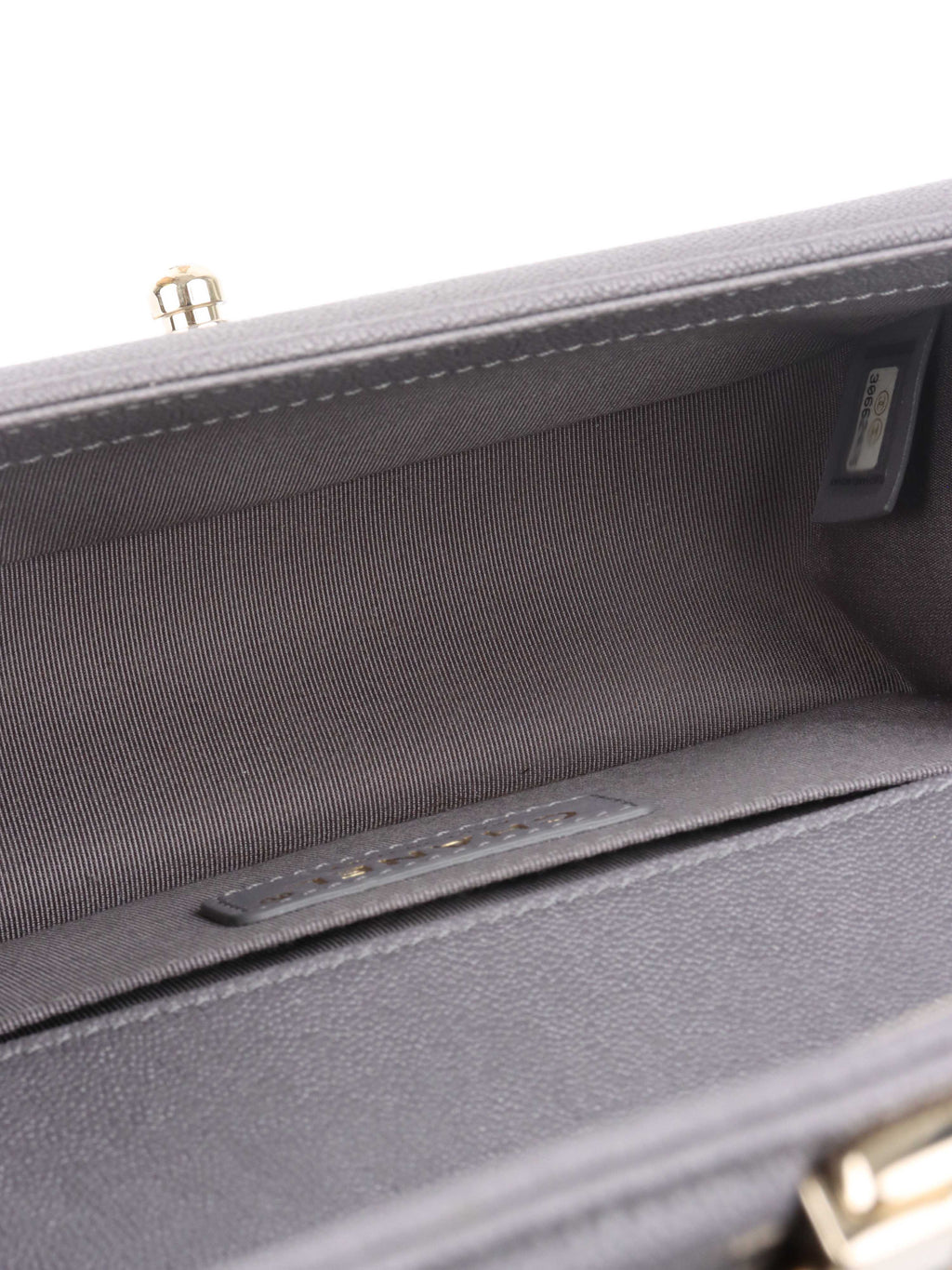 Chanel Small Caviar Grey Boy Bag LGHW