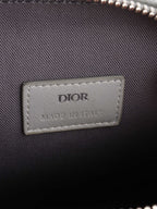 Dior Silver 'Hit The Road' Vertical Crossbody Pouch.