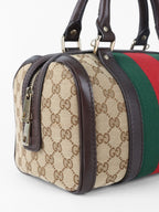 Gucci Small Web Vintage Boston Bag