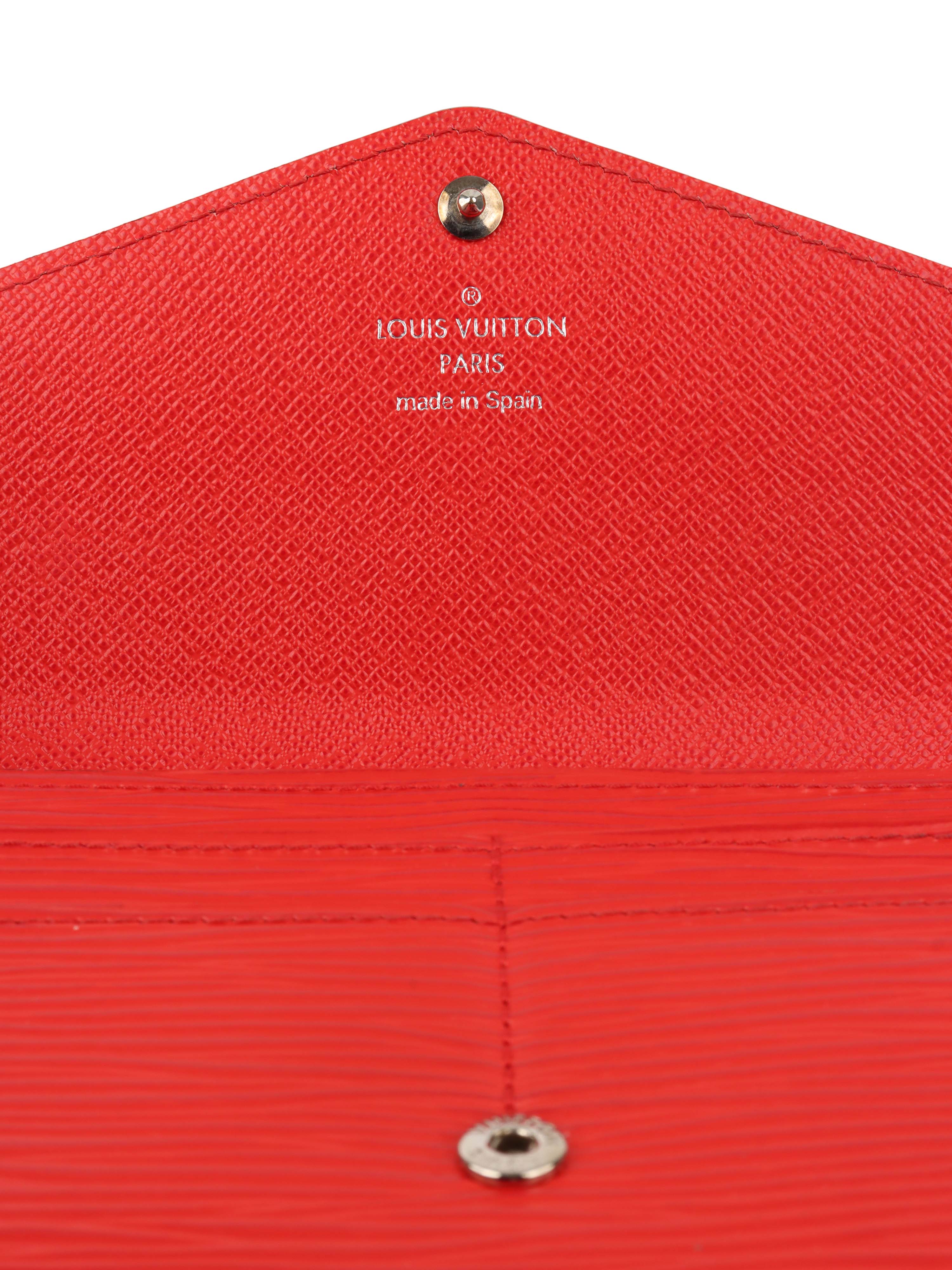 Louis Vuitton Red Epi Long Wallet