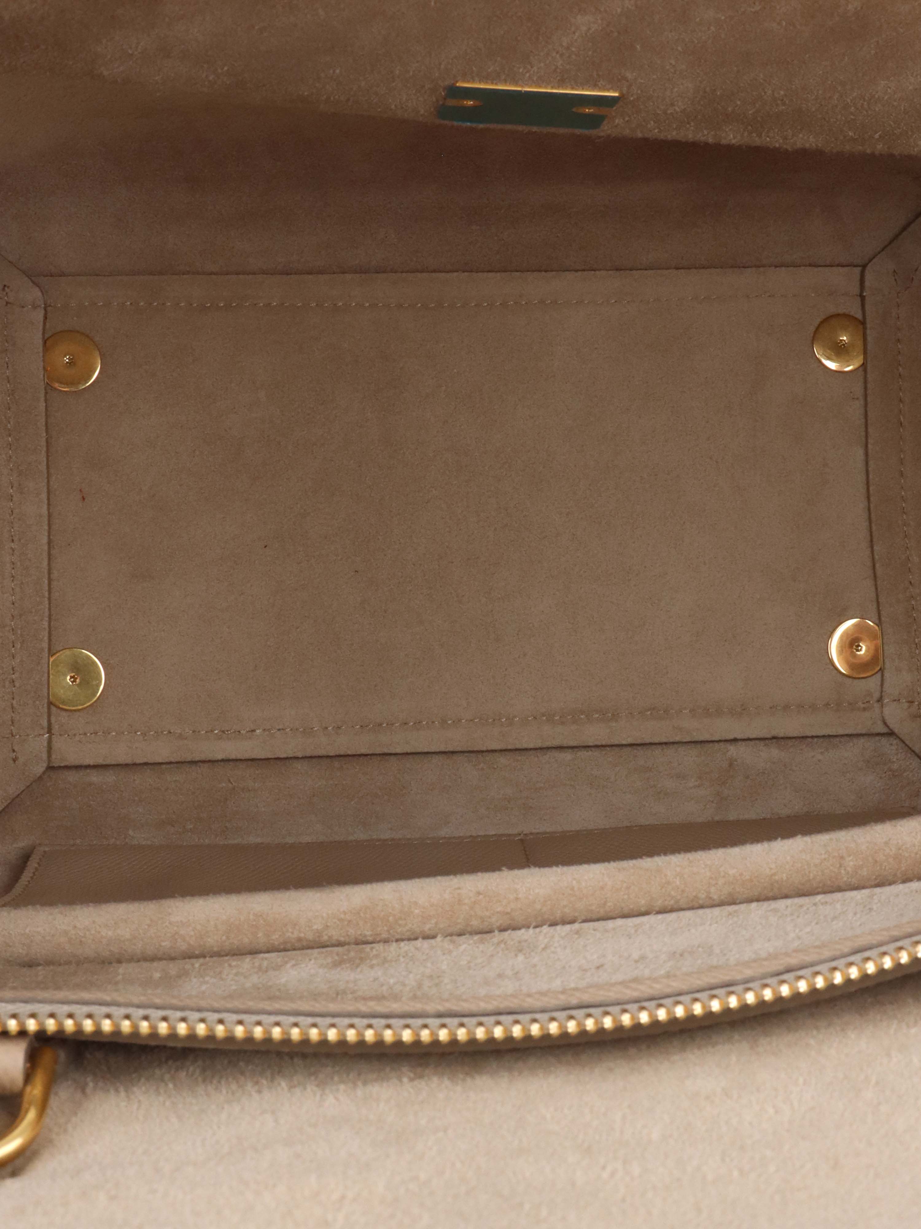 Celine Light Taupe Mini Belt Bag.