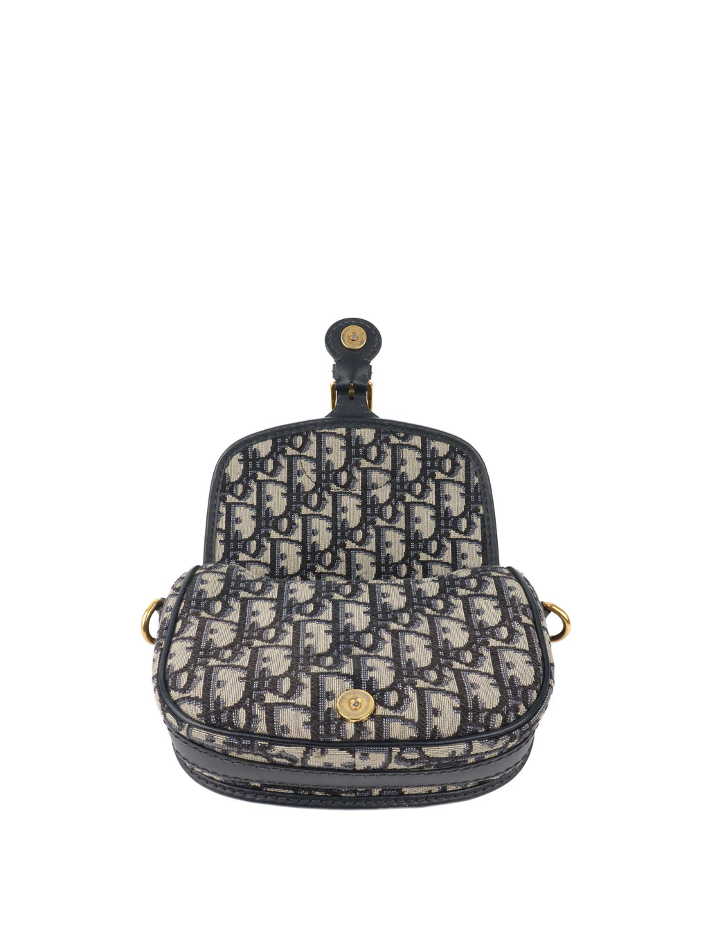 Dior Small Blue Oblique Bobby Bag.