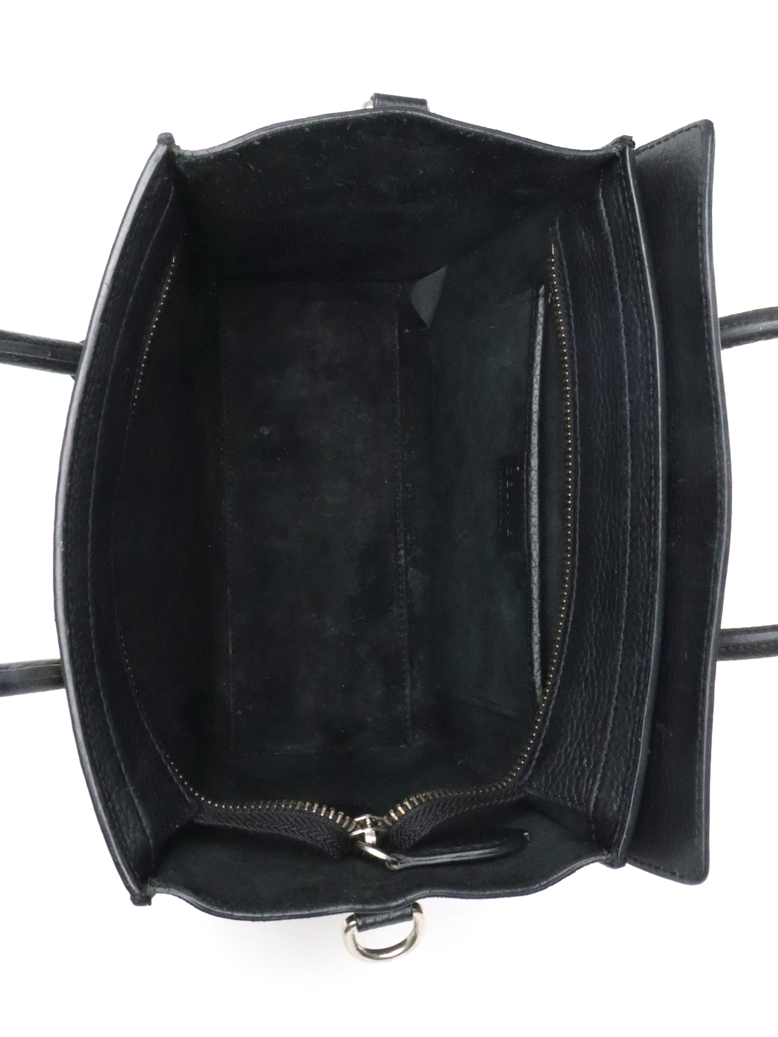 Celine Black Micro Luggage Bag