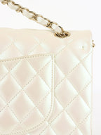 Chanel Ivory Irridecent Medium Classic Flap LGHW