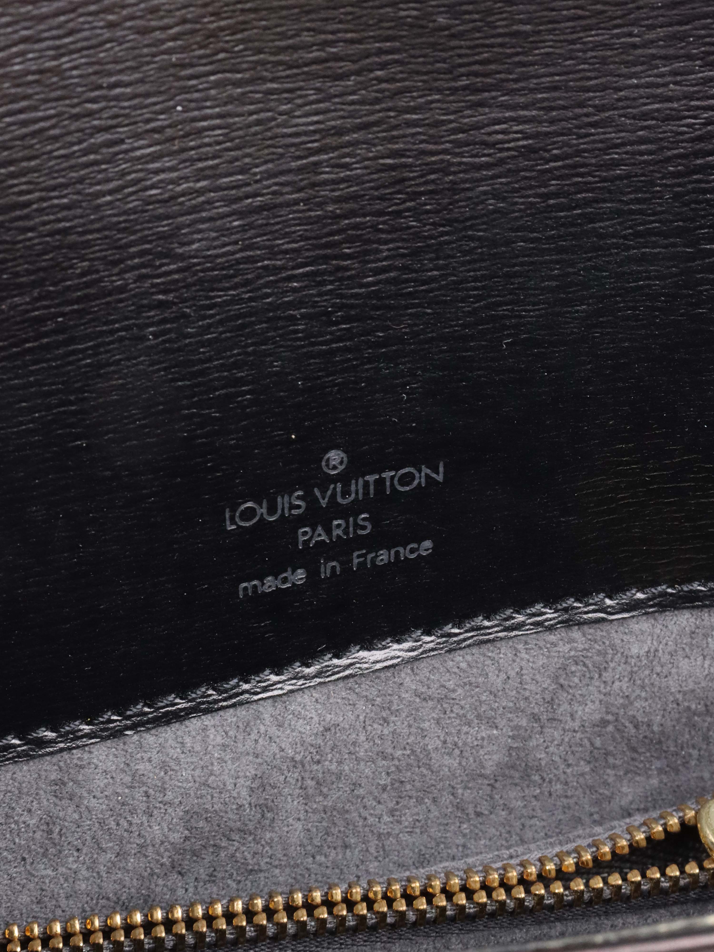 Louis Vuitton Black Bucci Epi Leather Shoulder Bag.