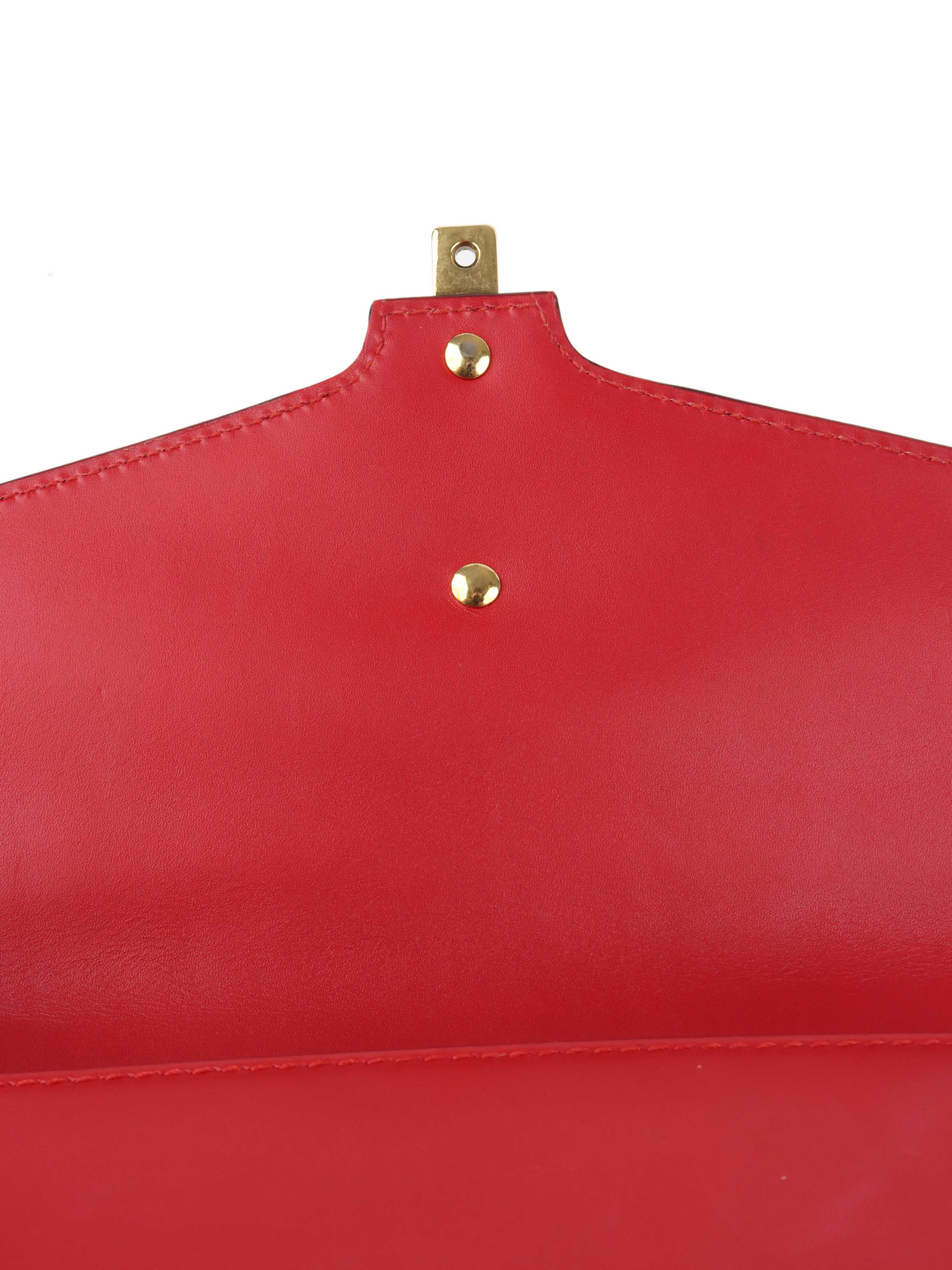 Gucci Red Medium Sylvie Bag.