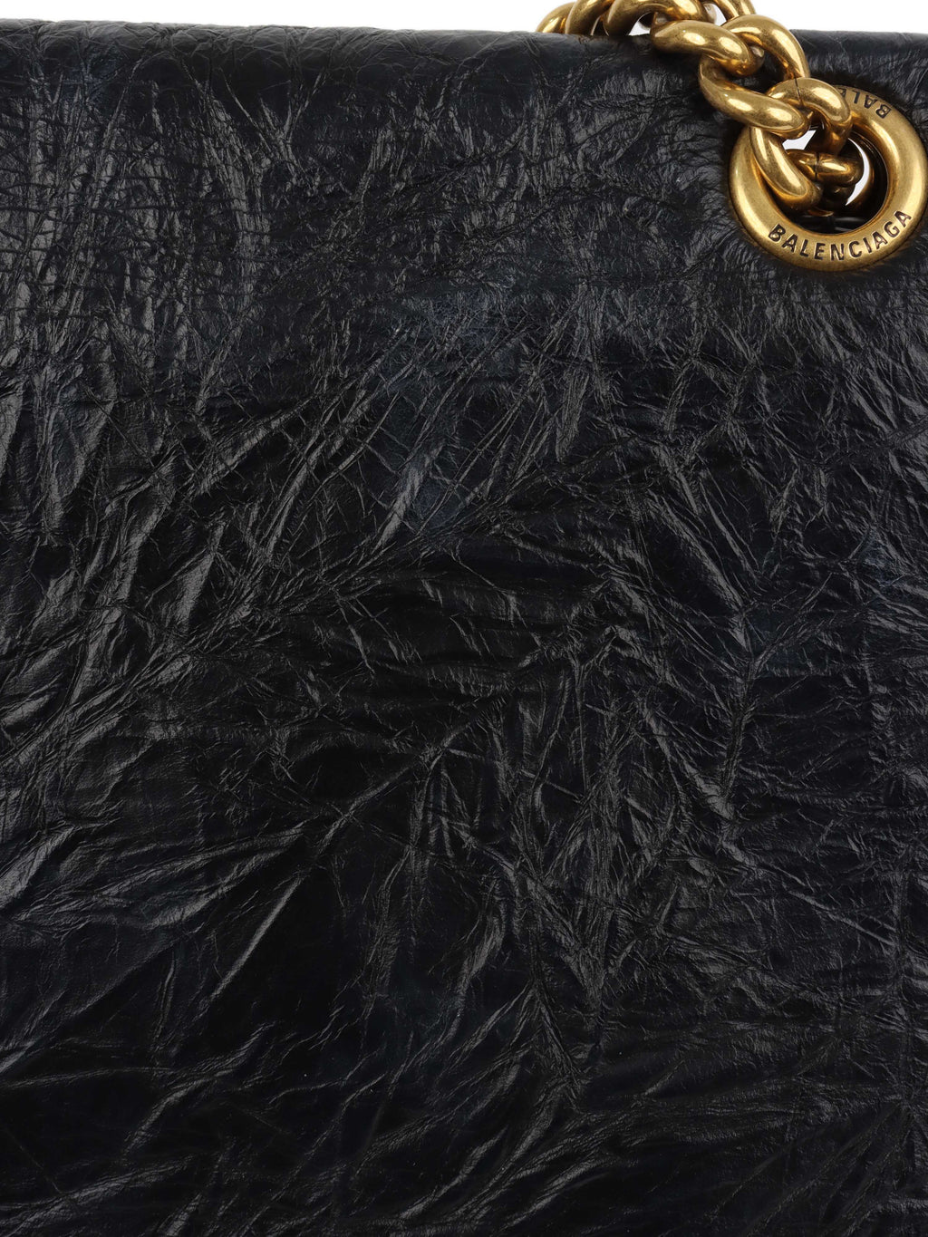 Balenciaga Medium Crush Chain Strap Shoulder Bag.