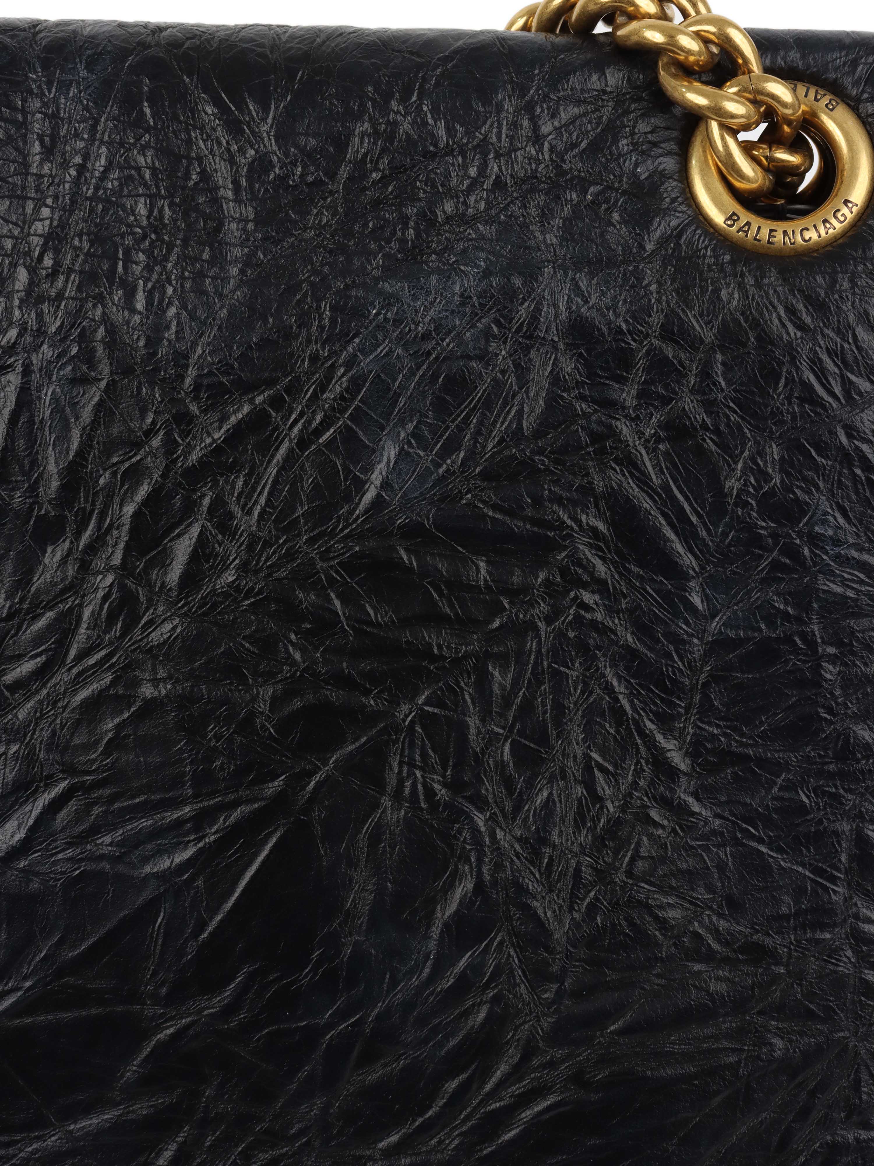 Balenciaga Medium Crush Chain Strap Shoulder Bag.