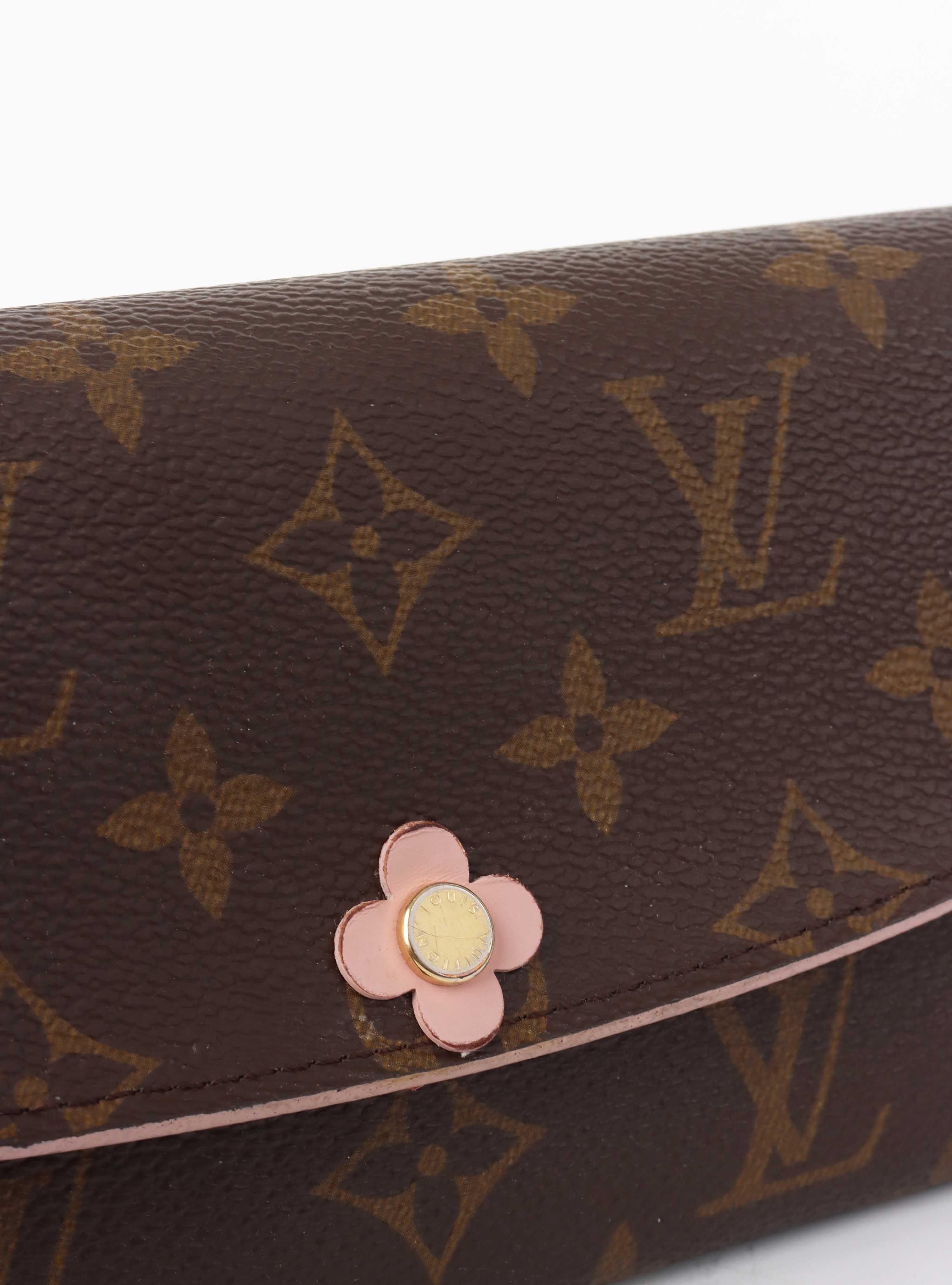 Louis Vuitton Monogram Bloom Flower Emilie Wallet.