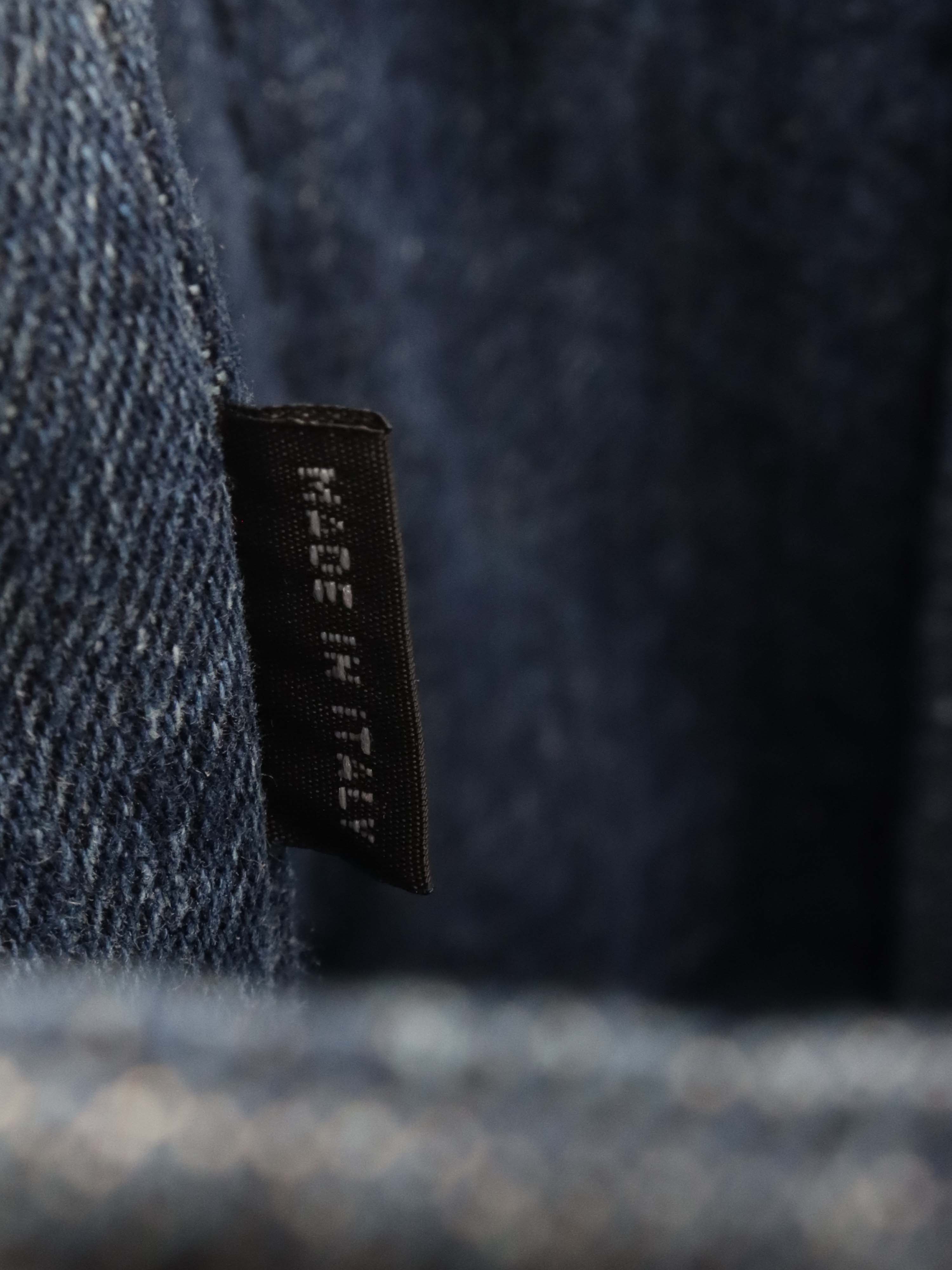 Prada Small Canapa Denim Tote.