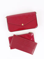 Louis Vuitton Magenta Pink Vernis Pochette Felicie
