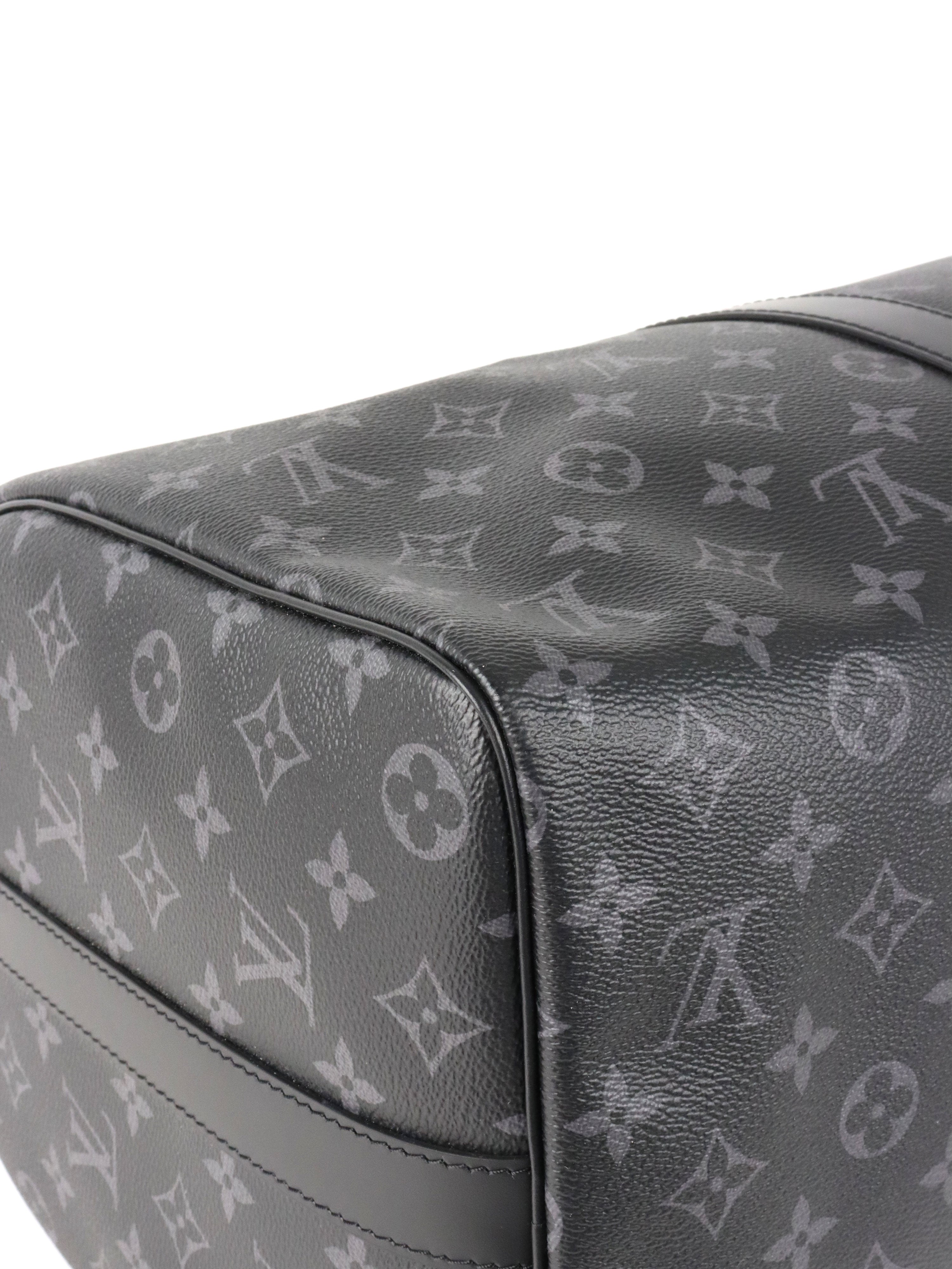 Louis Vuitton Black Keepall Bandouliere 45