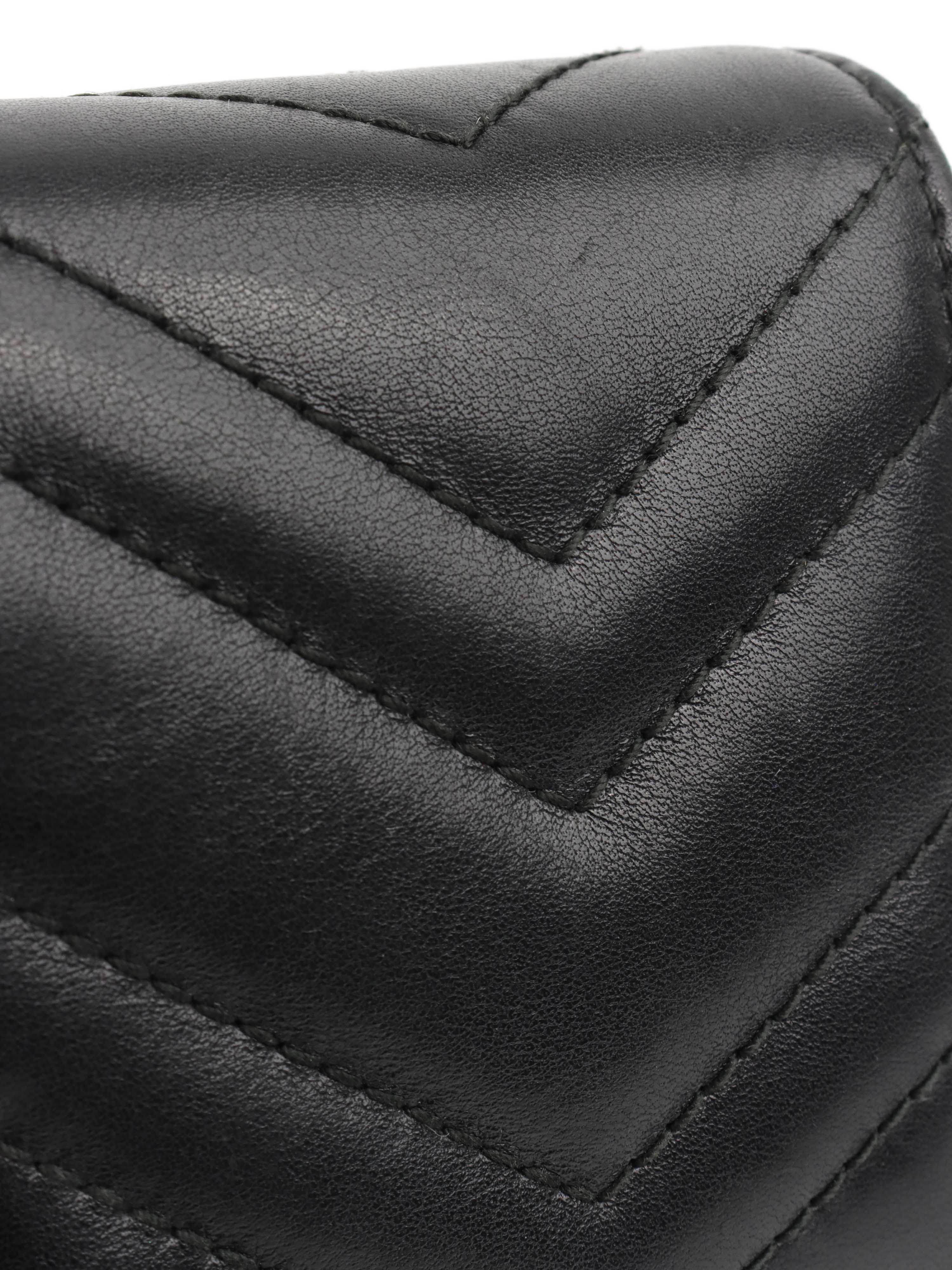 Gucci Marmont Quilted Leather Long Wallet