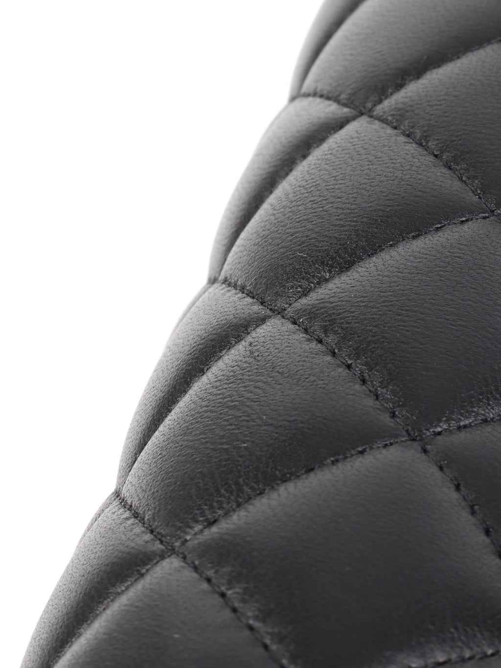Chanel Black Medium Lambskin Classic Flap SHW.