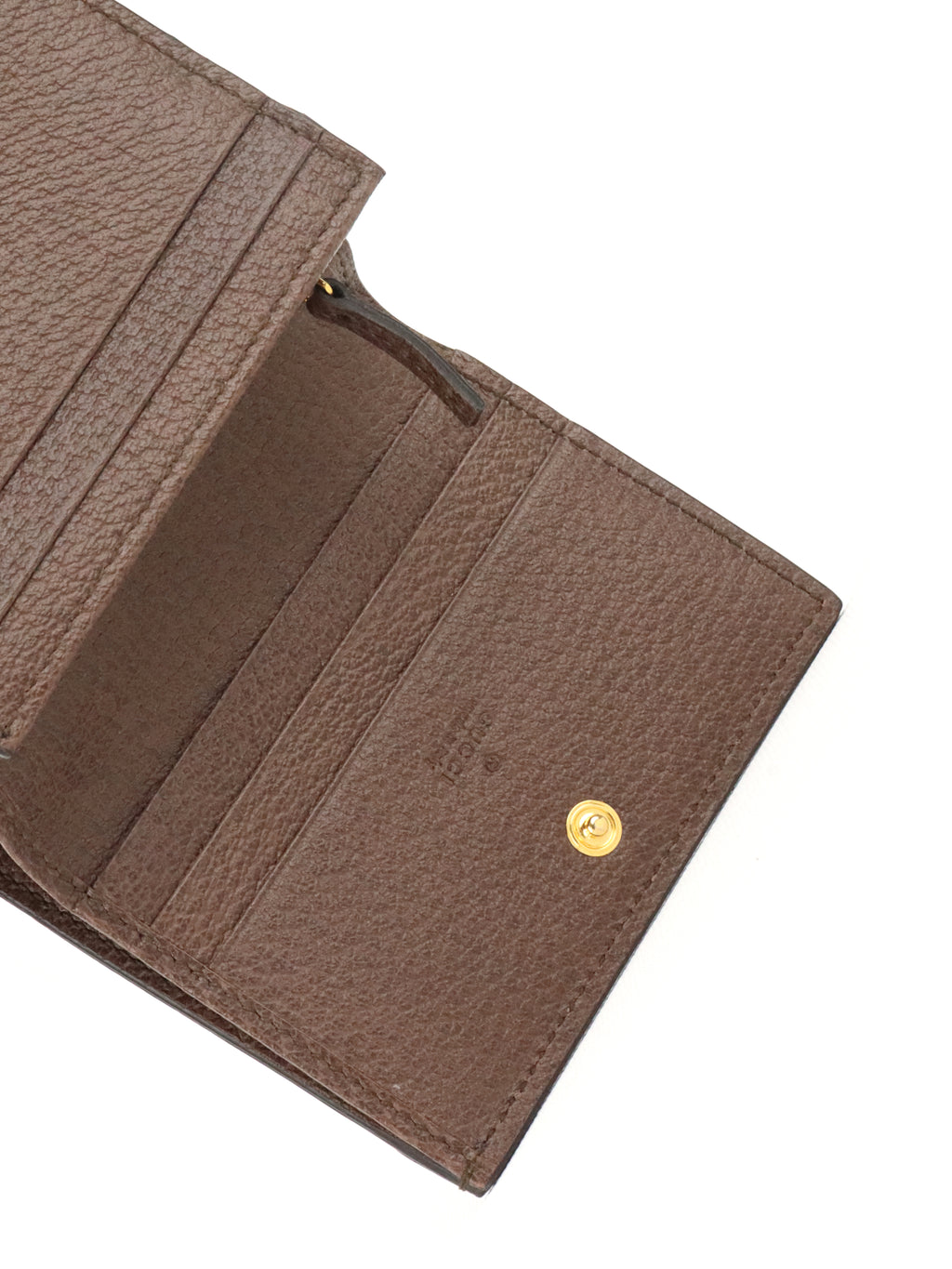 Gucci Brown Ophidia Card Case Wallet