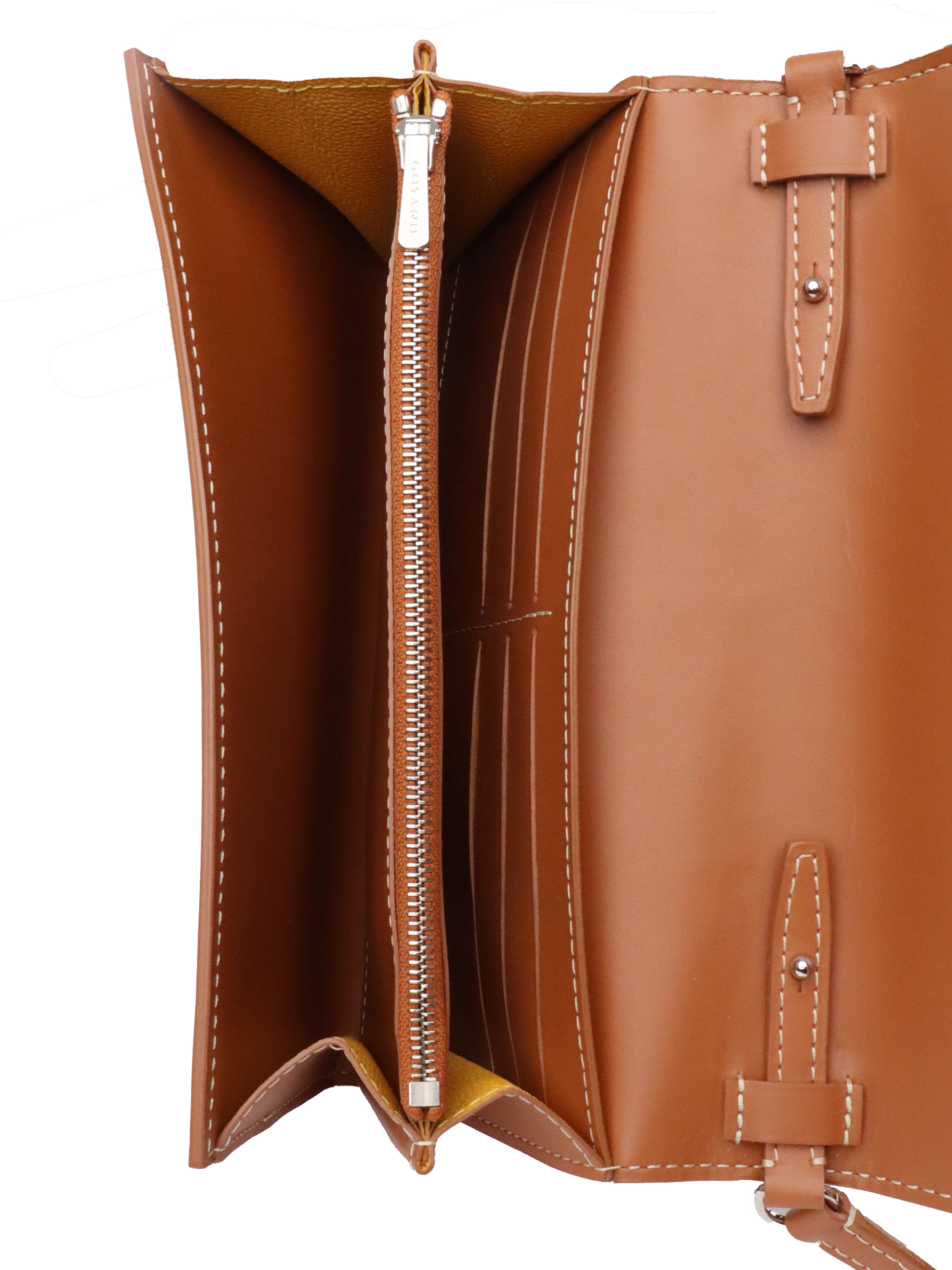 Goyard Brown Goyardine Varenne Continental Wallet on Strap