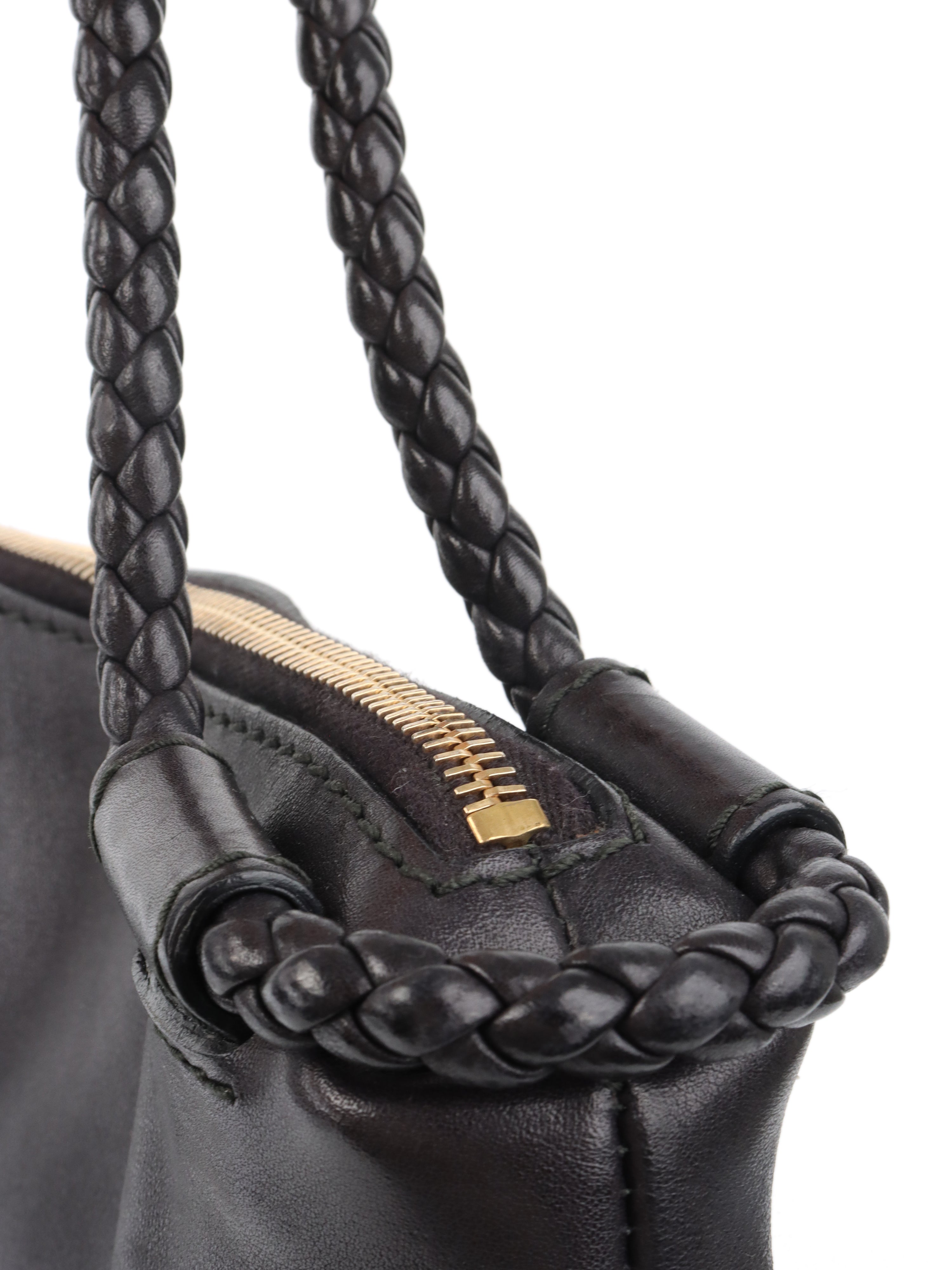 Gucci Black Leather Tote.