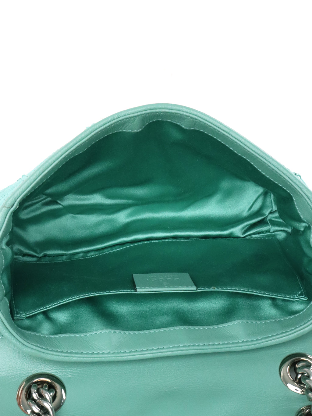 Gucci Mini Marmont Mint Green Sequin Shoulder Bag